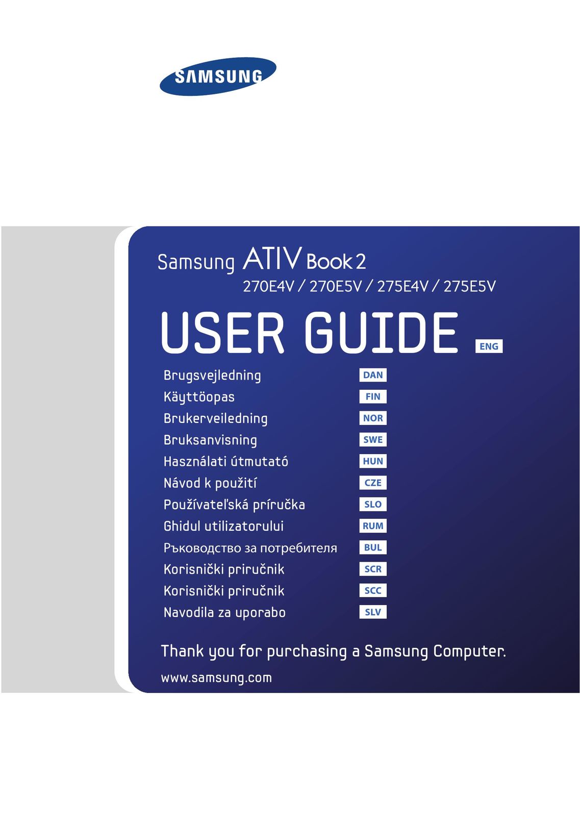 Samsung 270E4V Personal Computer User Manual