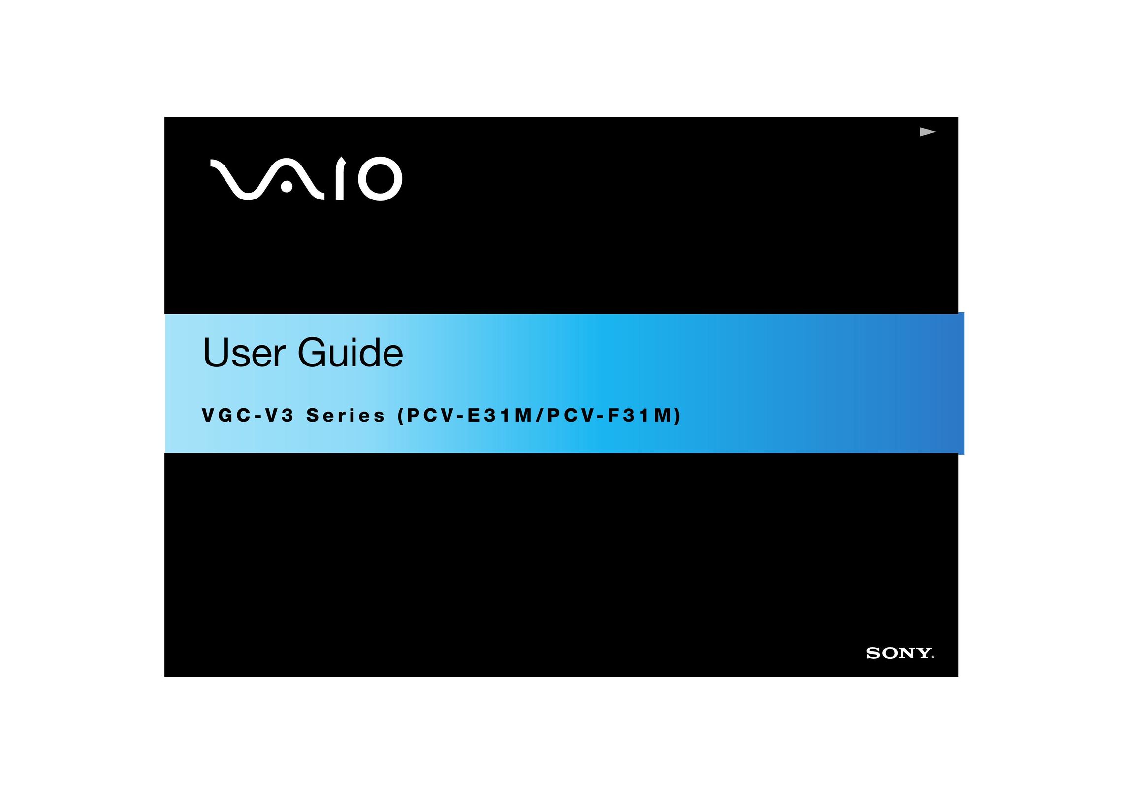 Sony PCV- E31M Personal Computer User Manual