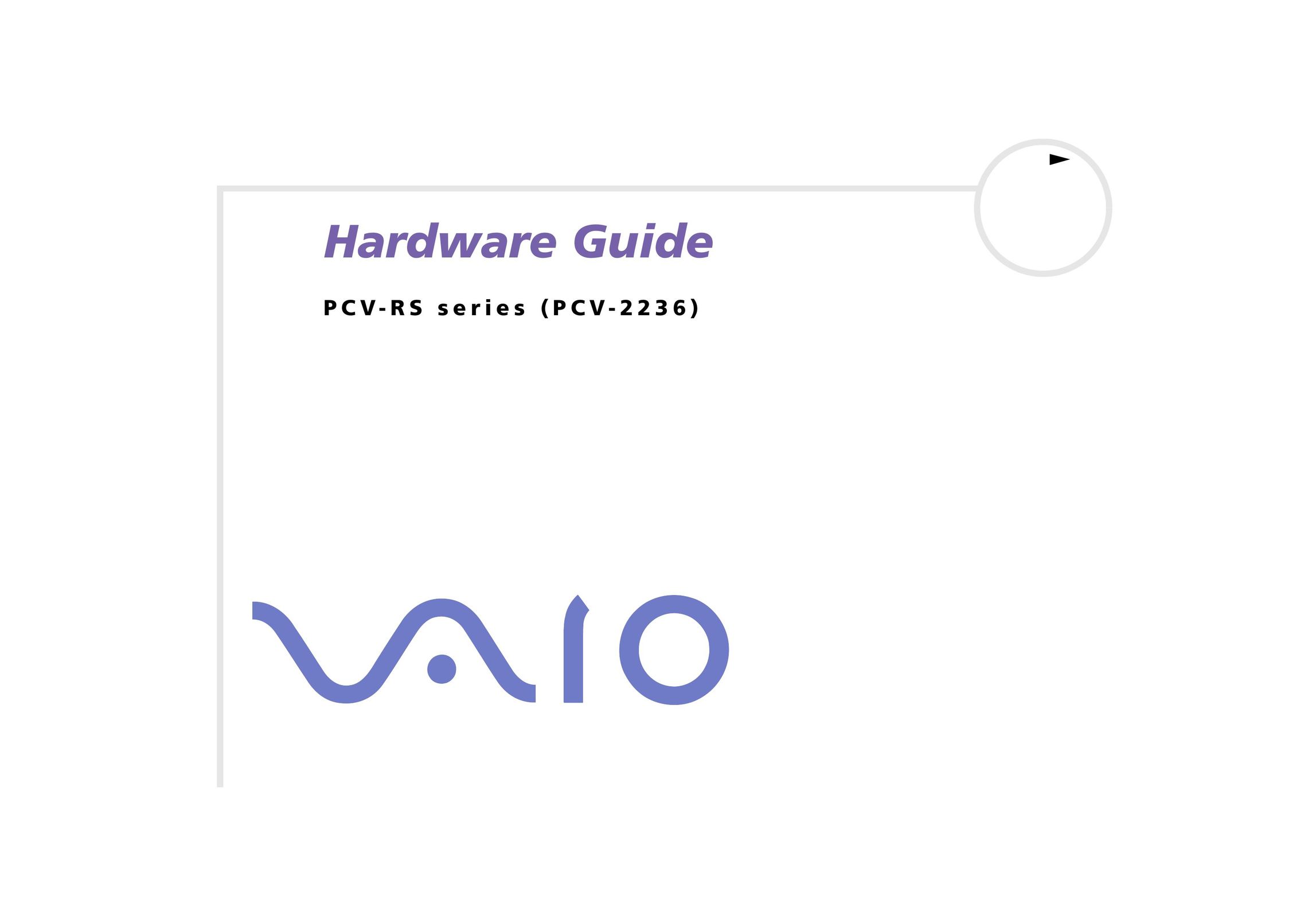 Sony PCV-2236 Personal Computer User Manual