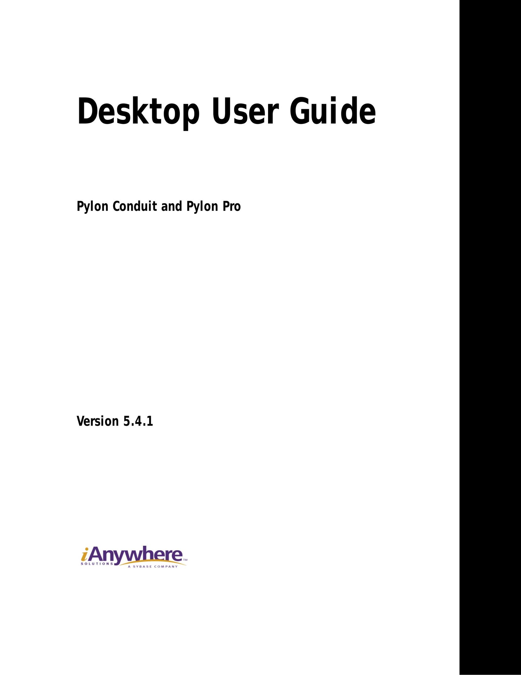 Sybase Desktop Personal Computer User Manual