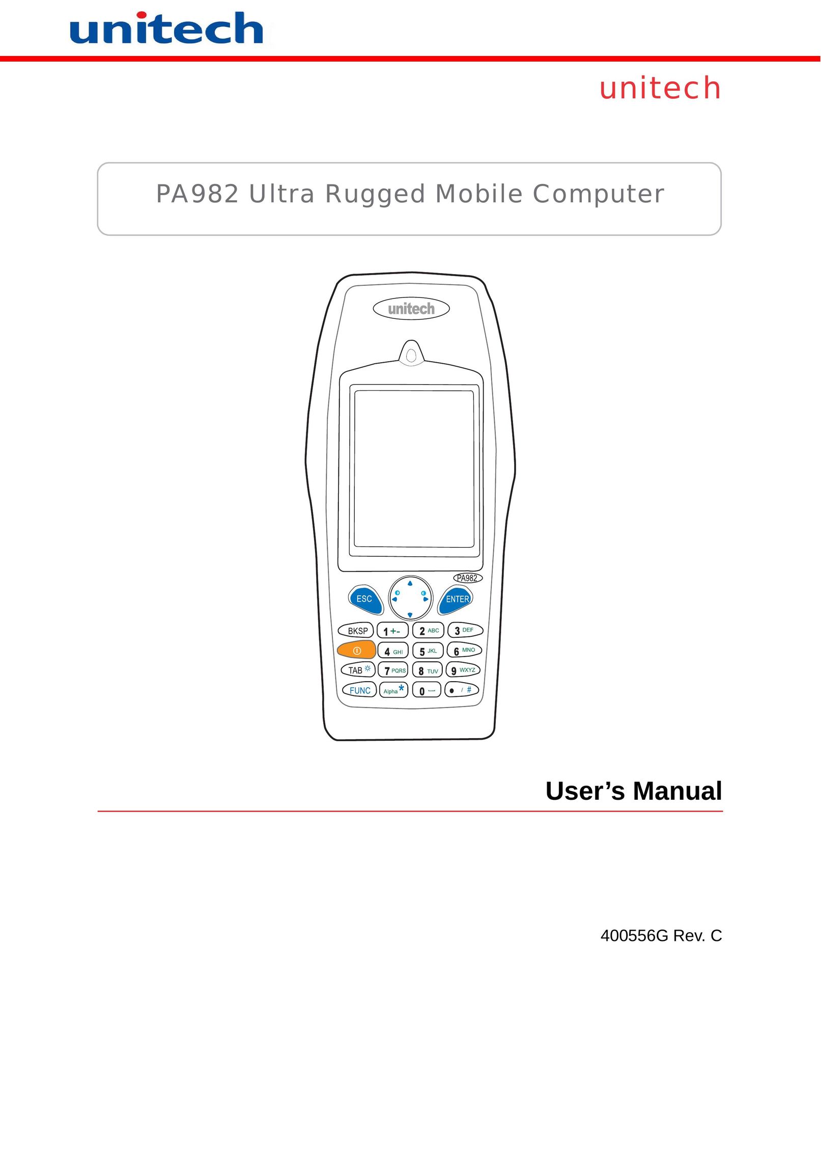 Unitech PA982 Personal Computer User Manual