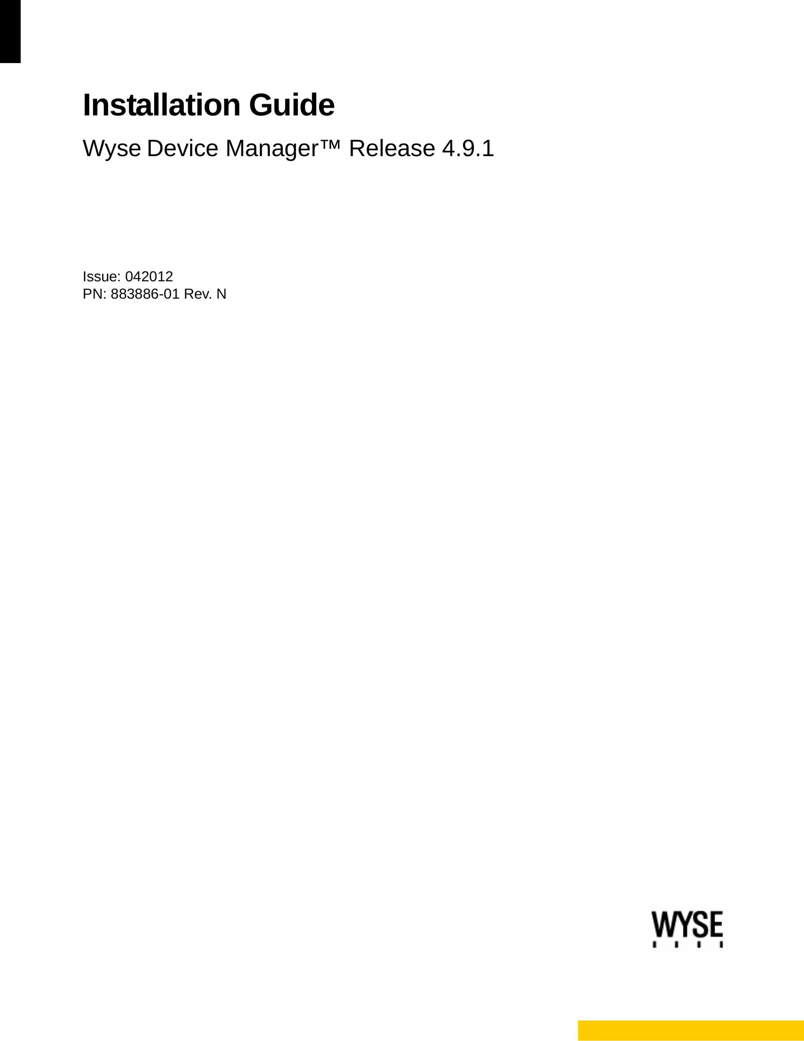 Wyse Technology 883886-01 Personal Computer User Manual