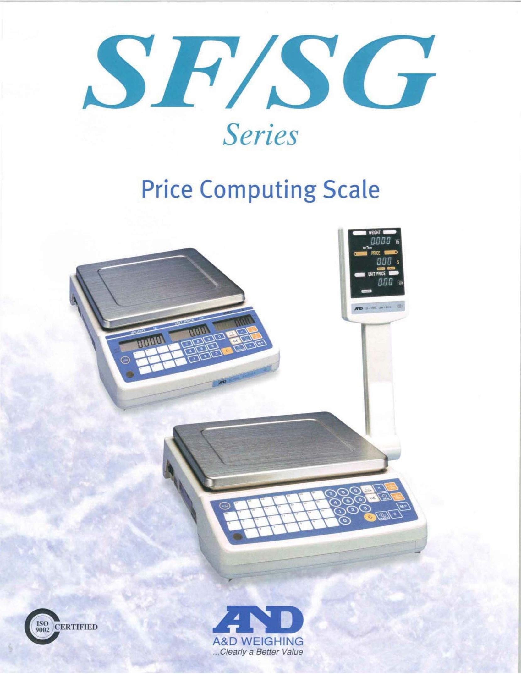 A&D SF/SG Postal Equipment User Manual