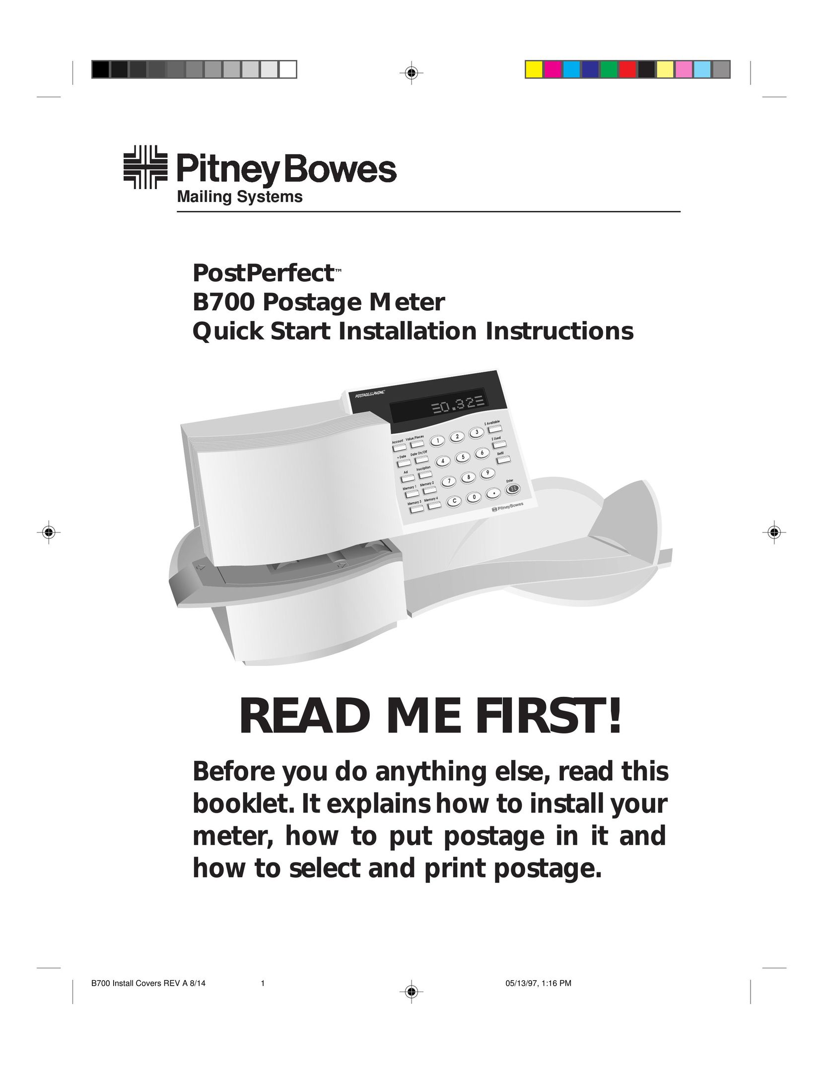 Pitney Bowes B700 Postal Equipment User Manual