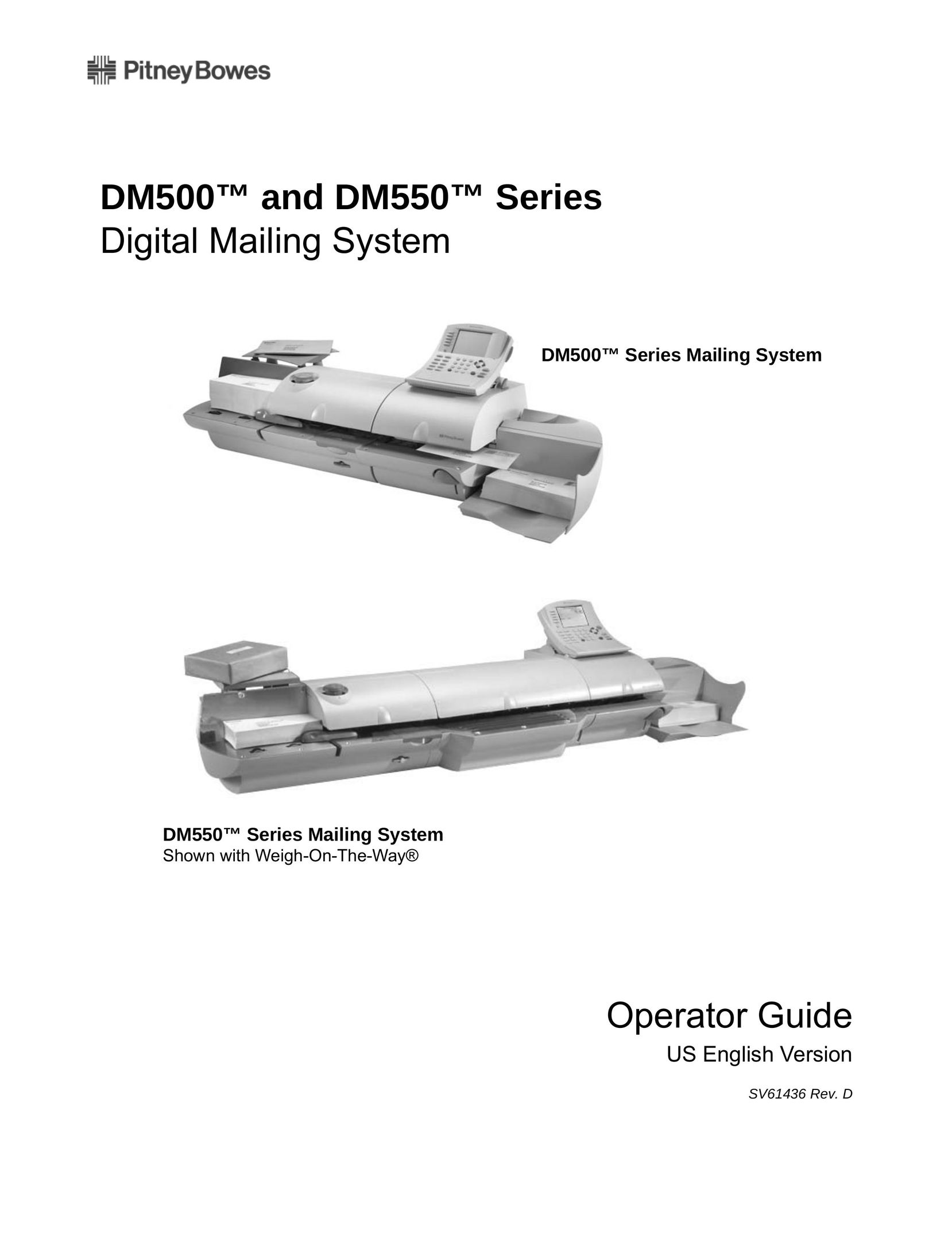 Pitney Bowes DM500 Postal Equipment User Manual