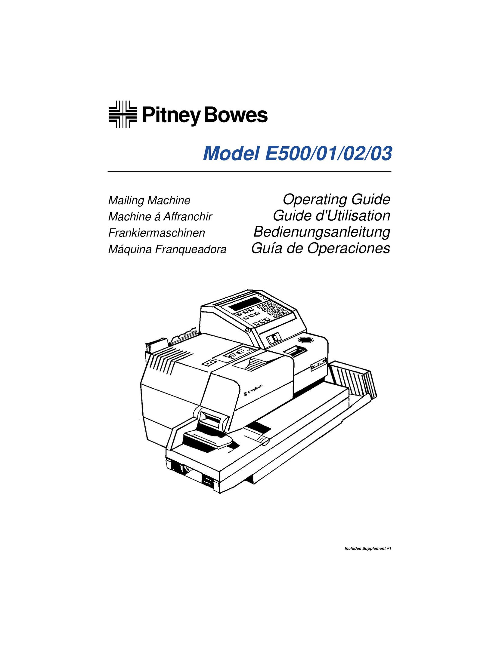 Pitney Bowes E502 Postal Equipment User Manual
