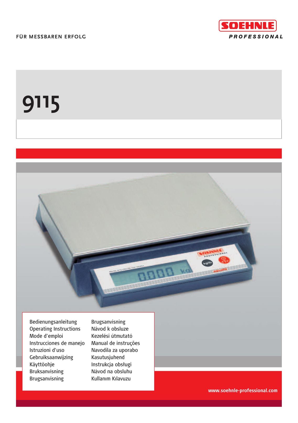 Soehnle 9115 Postal Equipment User Manual