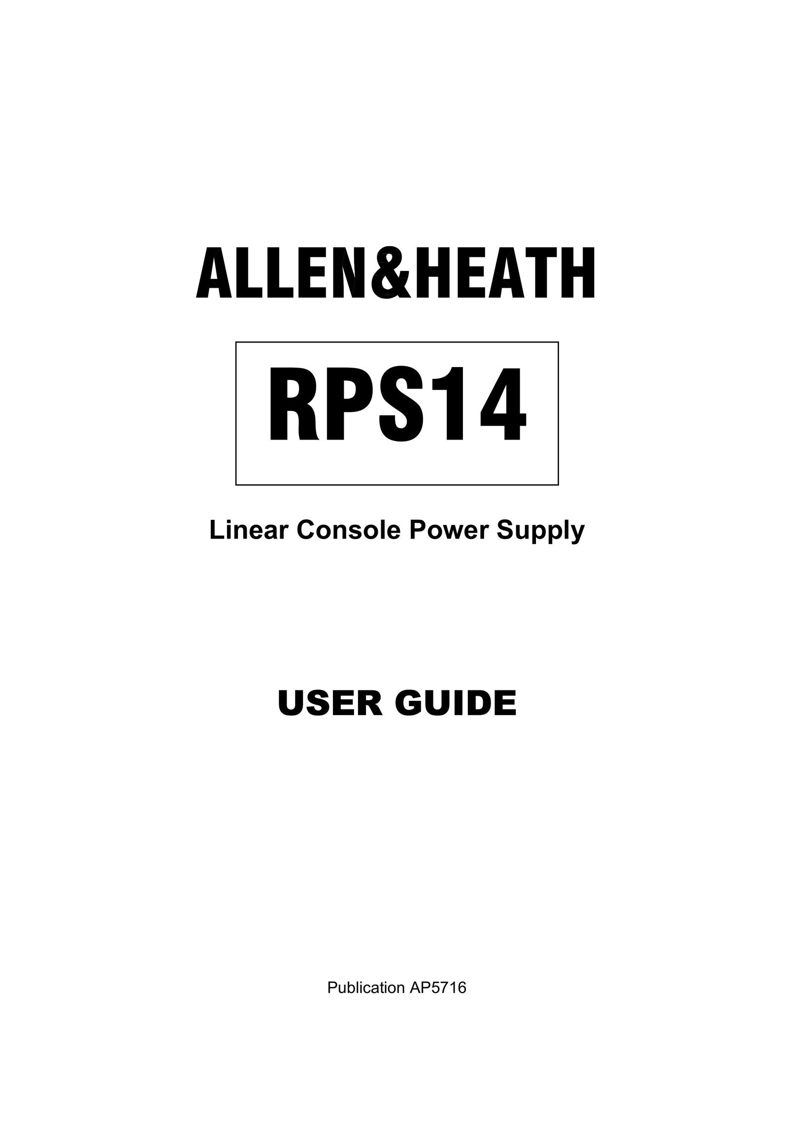 Addlogix RPS14 Power Supply User Manual