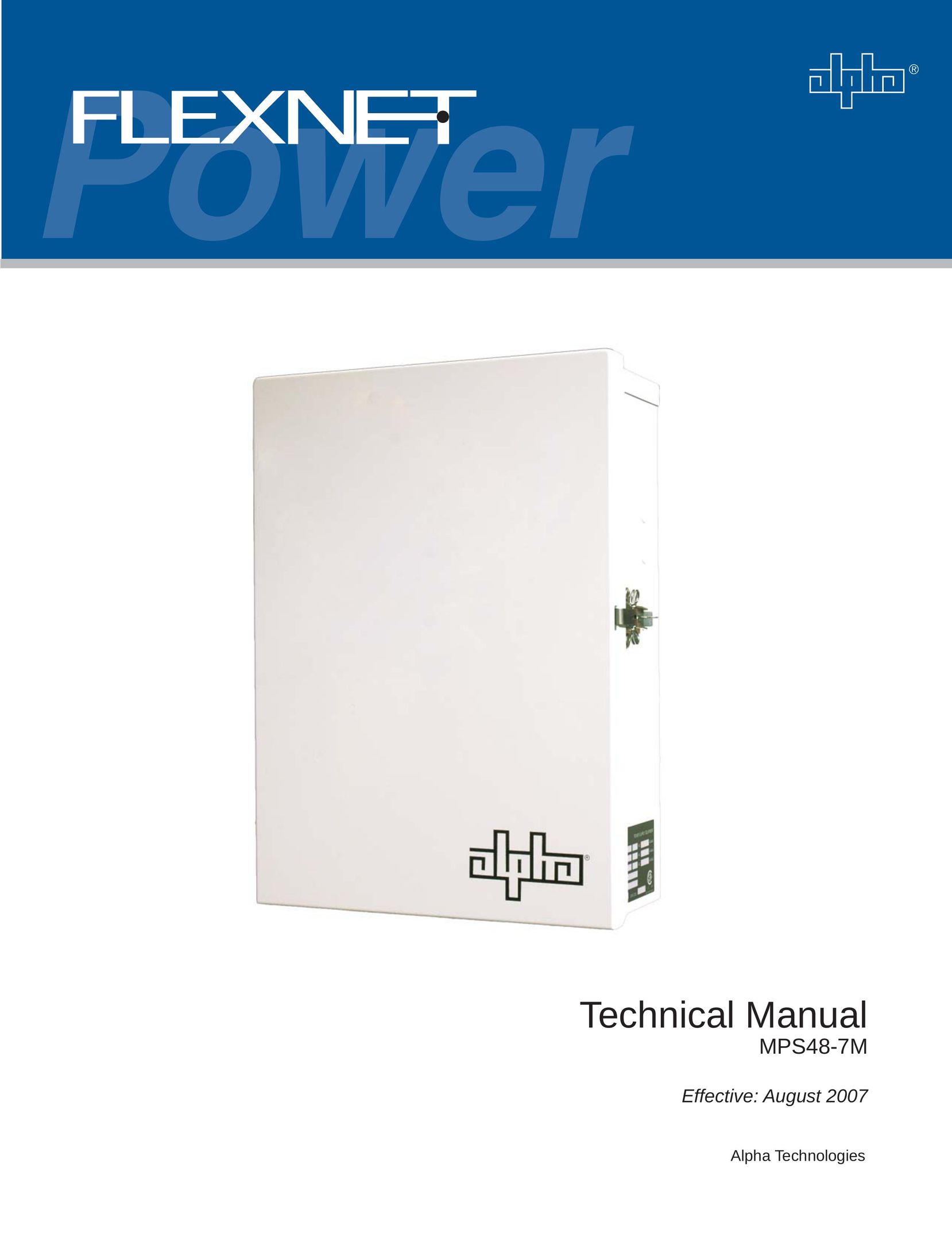 Alpha Vision Tech MPS48-7M Power Supply User Manual