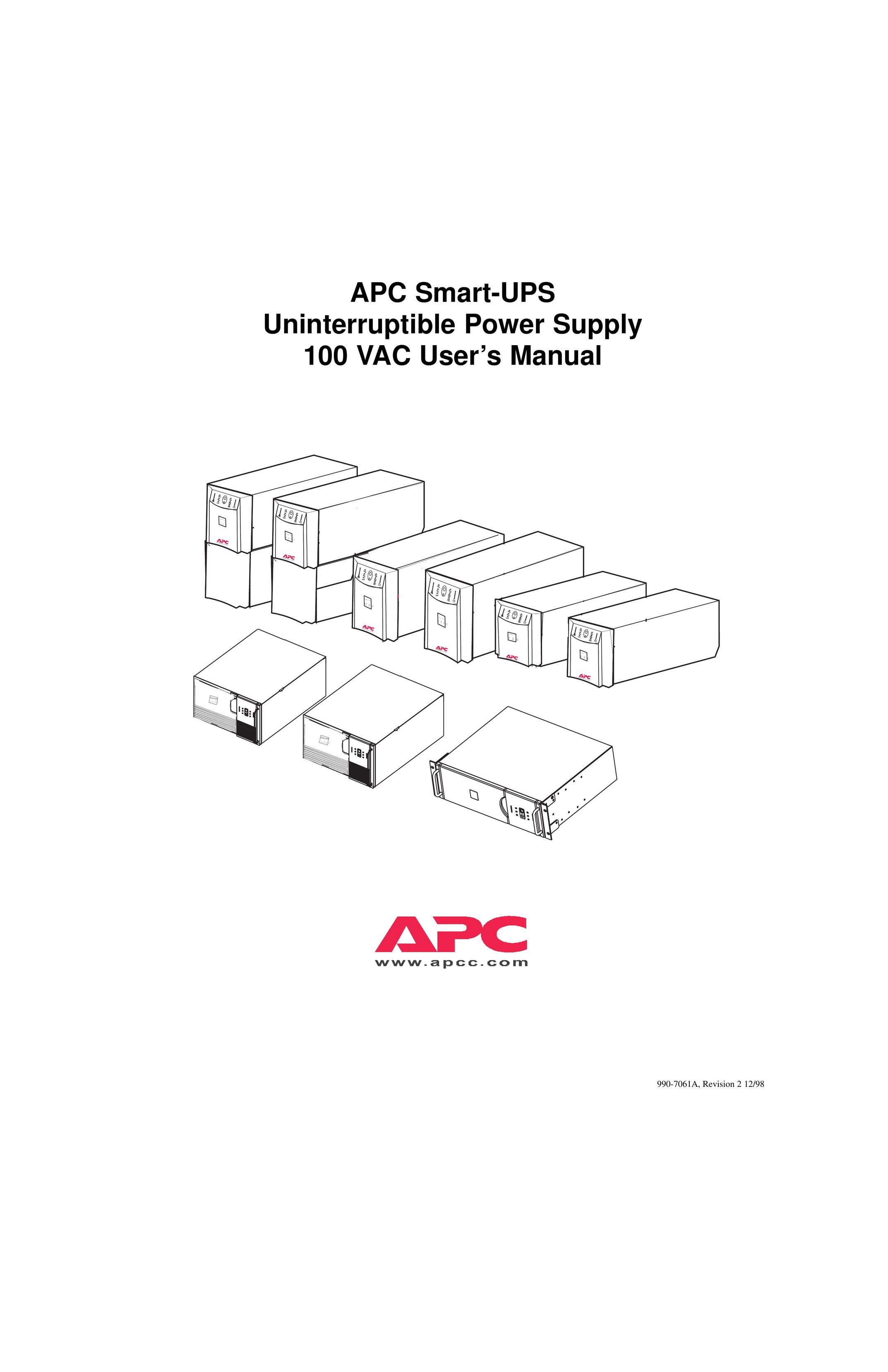 American Power Conversion 100 VAC Power Supply User Manual