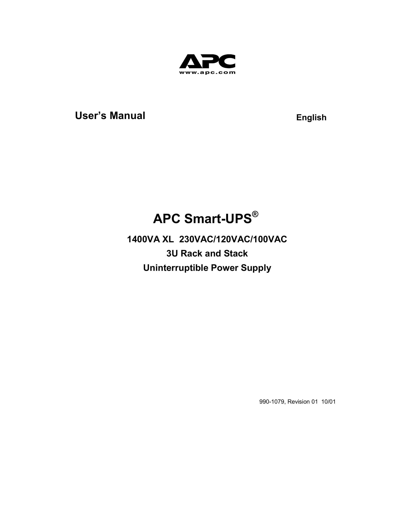 American Power Conversion 230VAC Power Supply User Manual