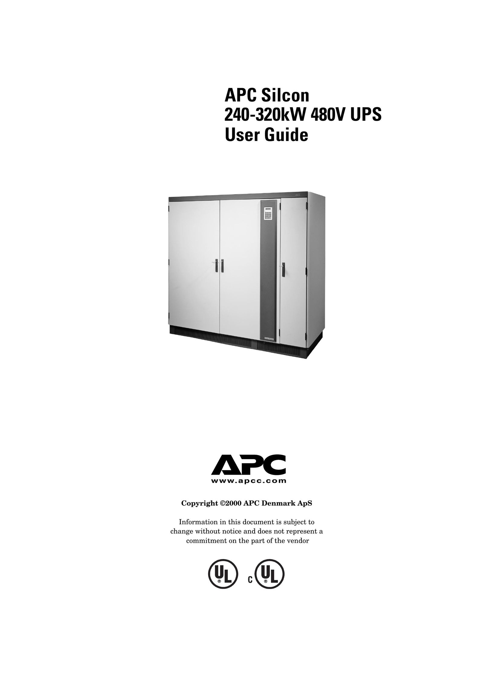 American Power Conversion 240-320kW 480V Power Supply User Manual