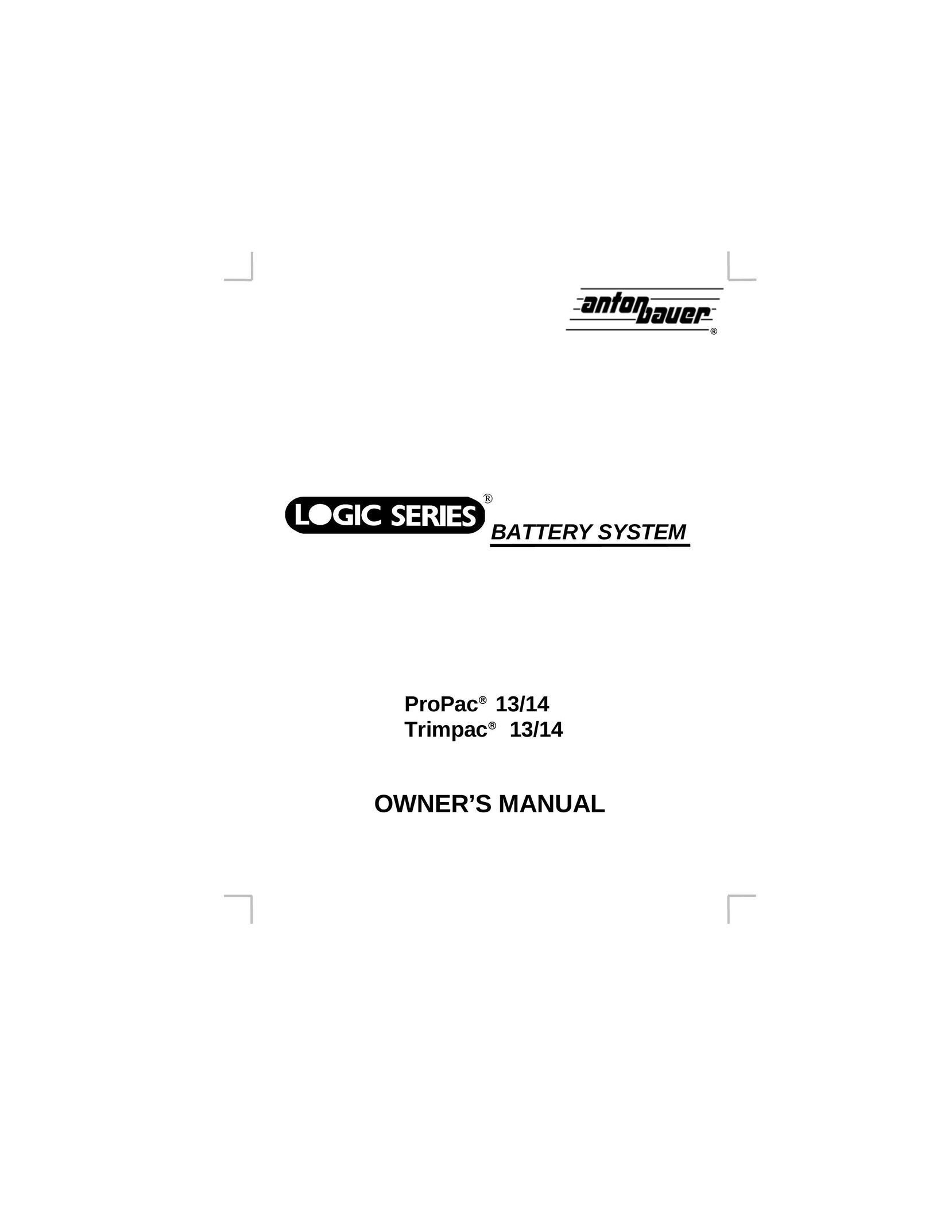 Anton/Bauer Trimpac 13/14 Power Supply User Manual