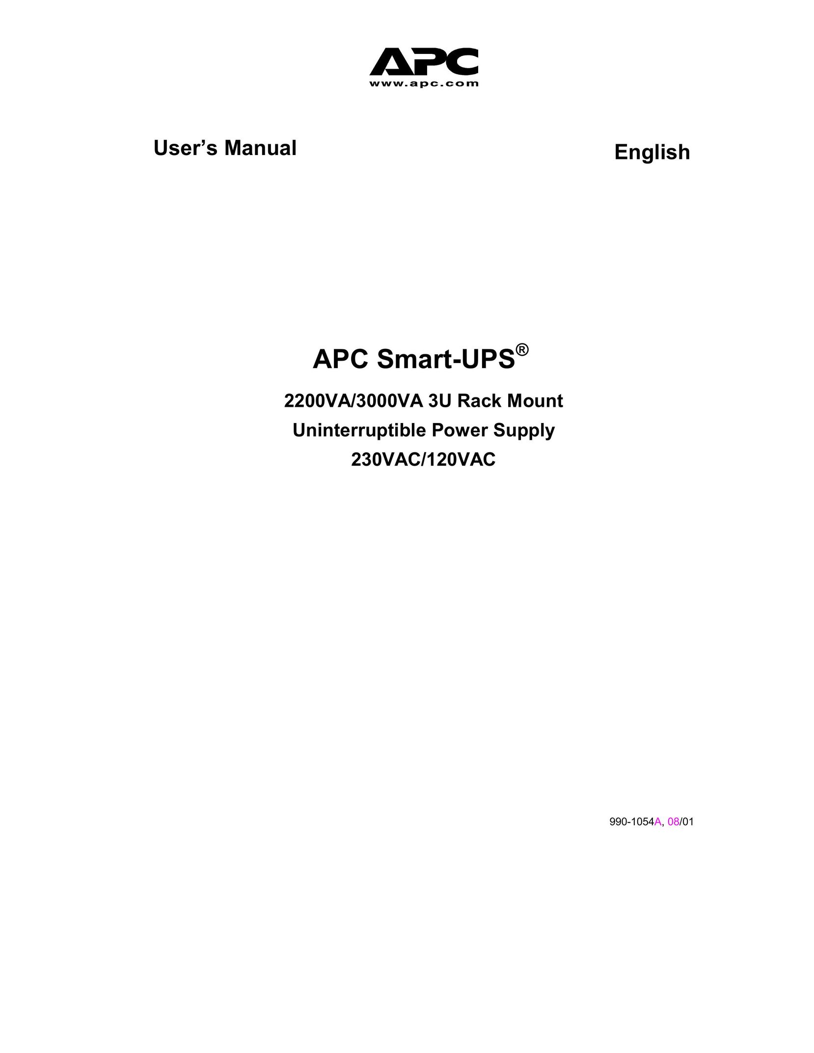 APC 2200VA Power Supply User Manual