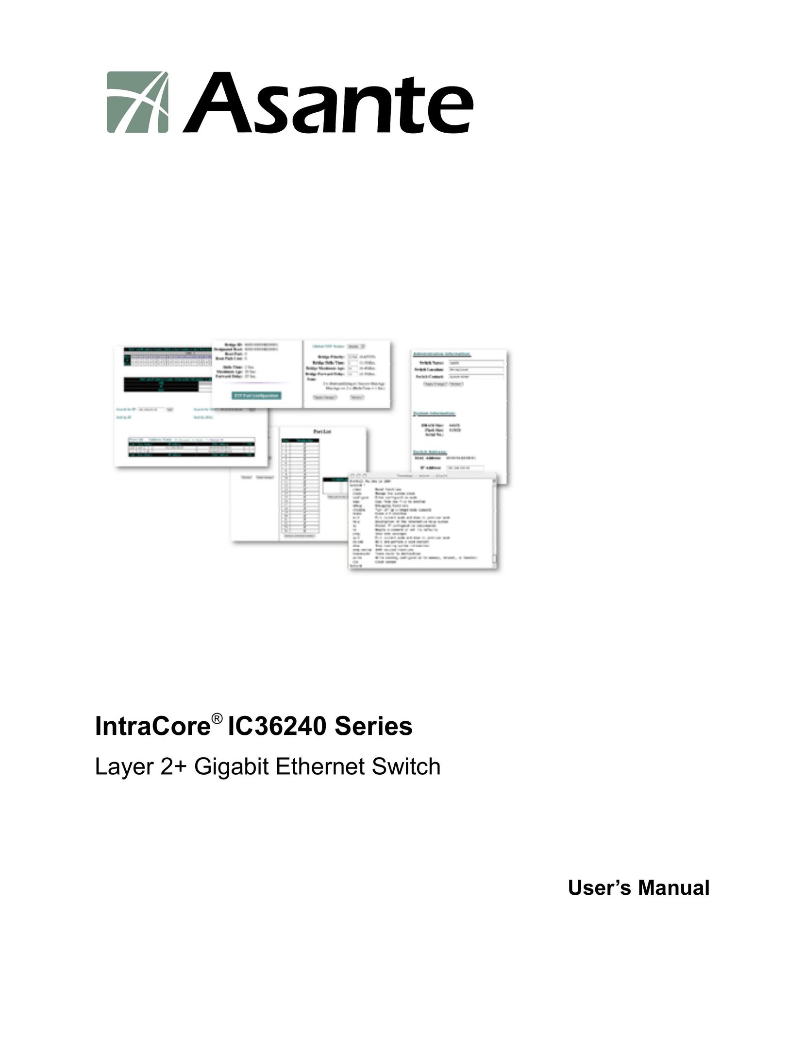Asante Technologies IC36240 Power Supply User Manual