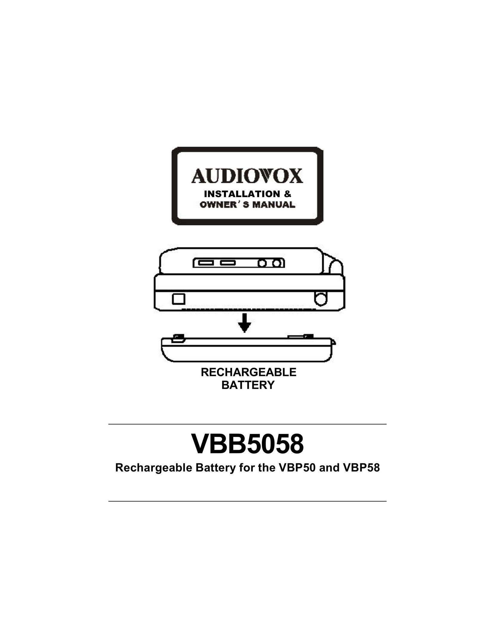 Audiovox VBB5058 Power Supply User Manual