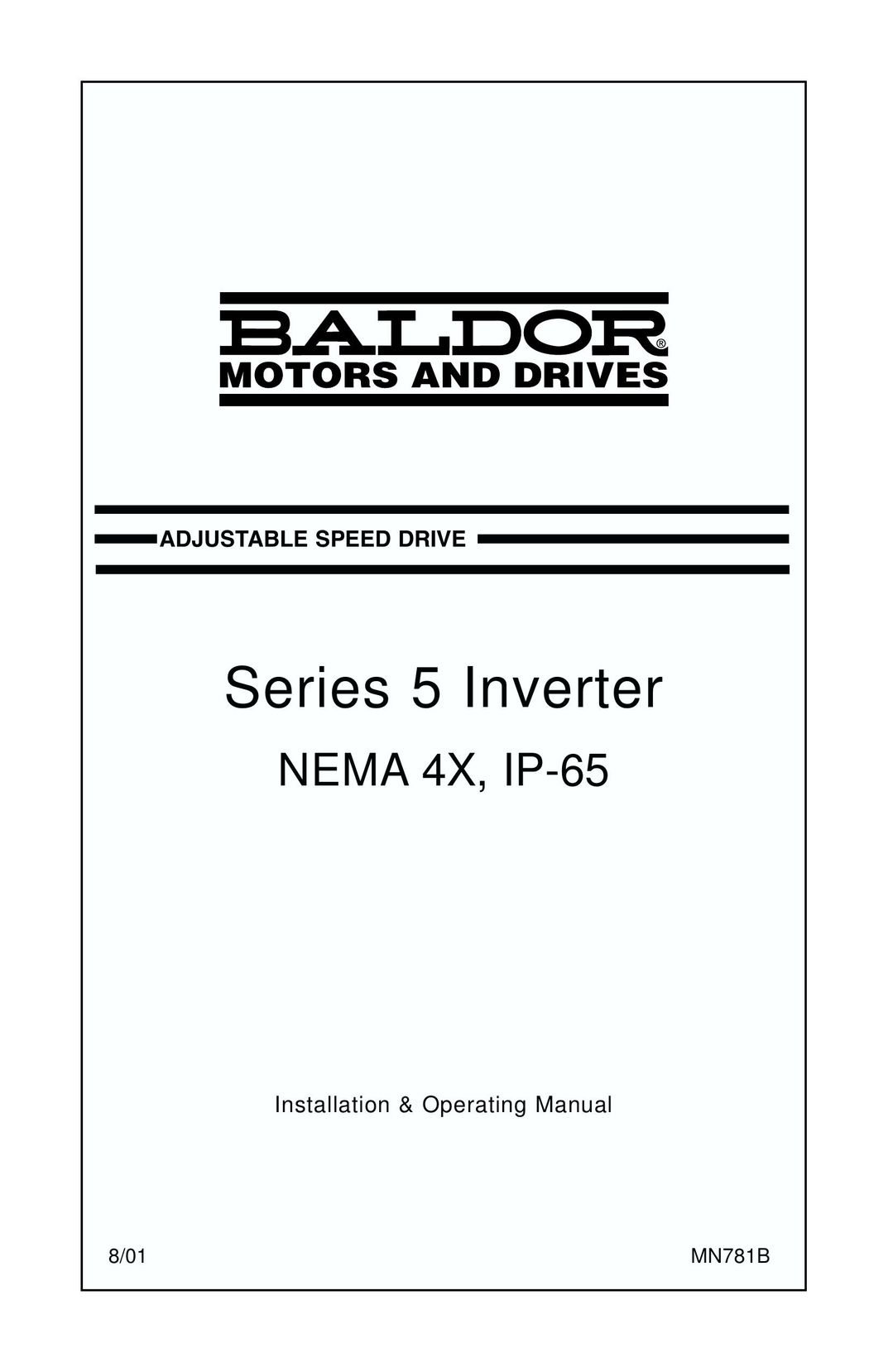 Baldor IP-65 Power Supply User Manual