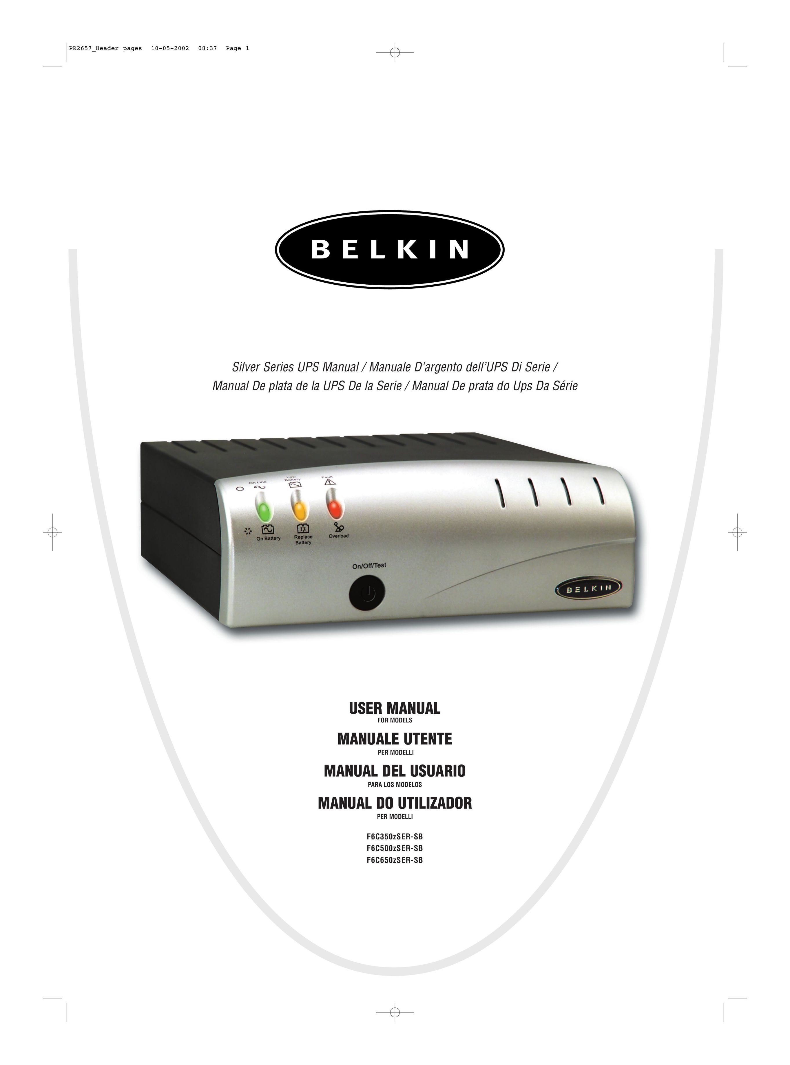 Belkin F6C500ZSER-SB Power Supply User Manual