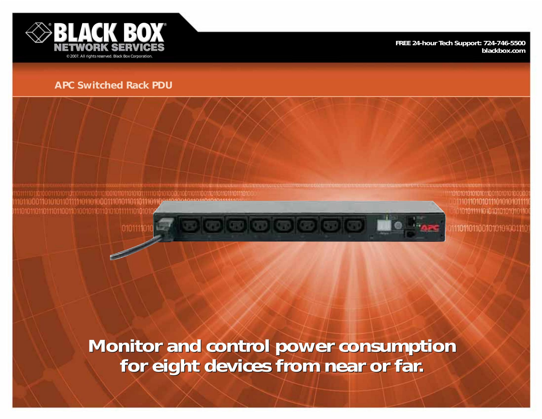 Black Box APC Switched Rack PDU Power Supply User Manual