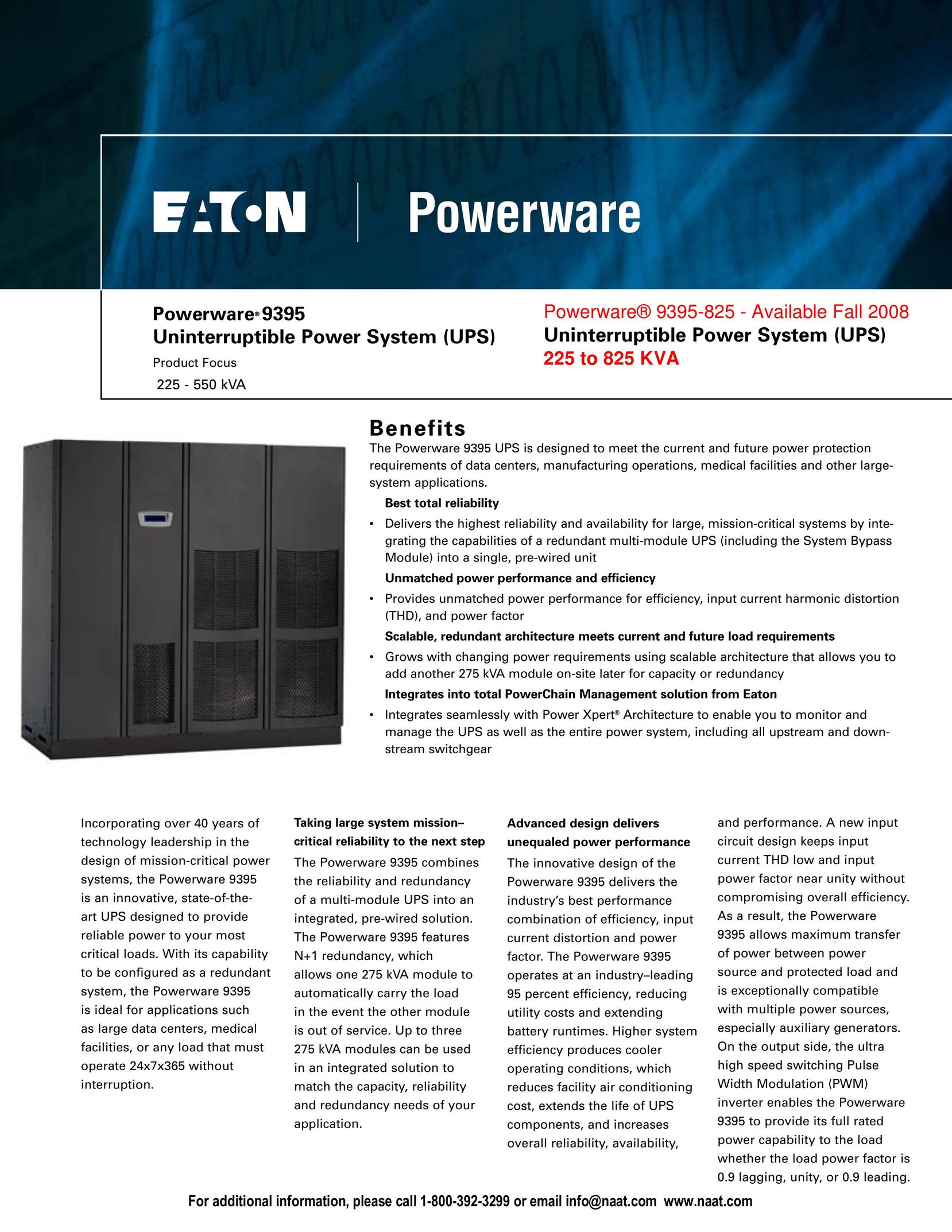 Eaton Electrical 9825 Power Supply User Manual