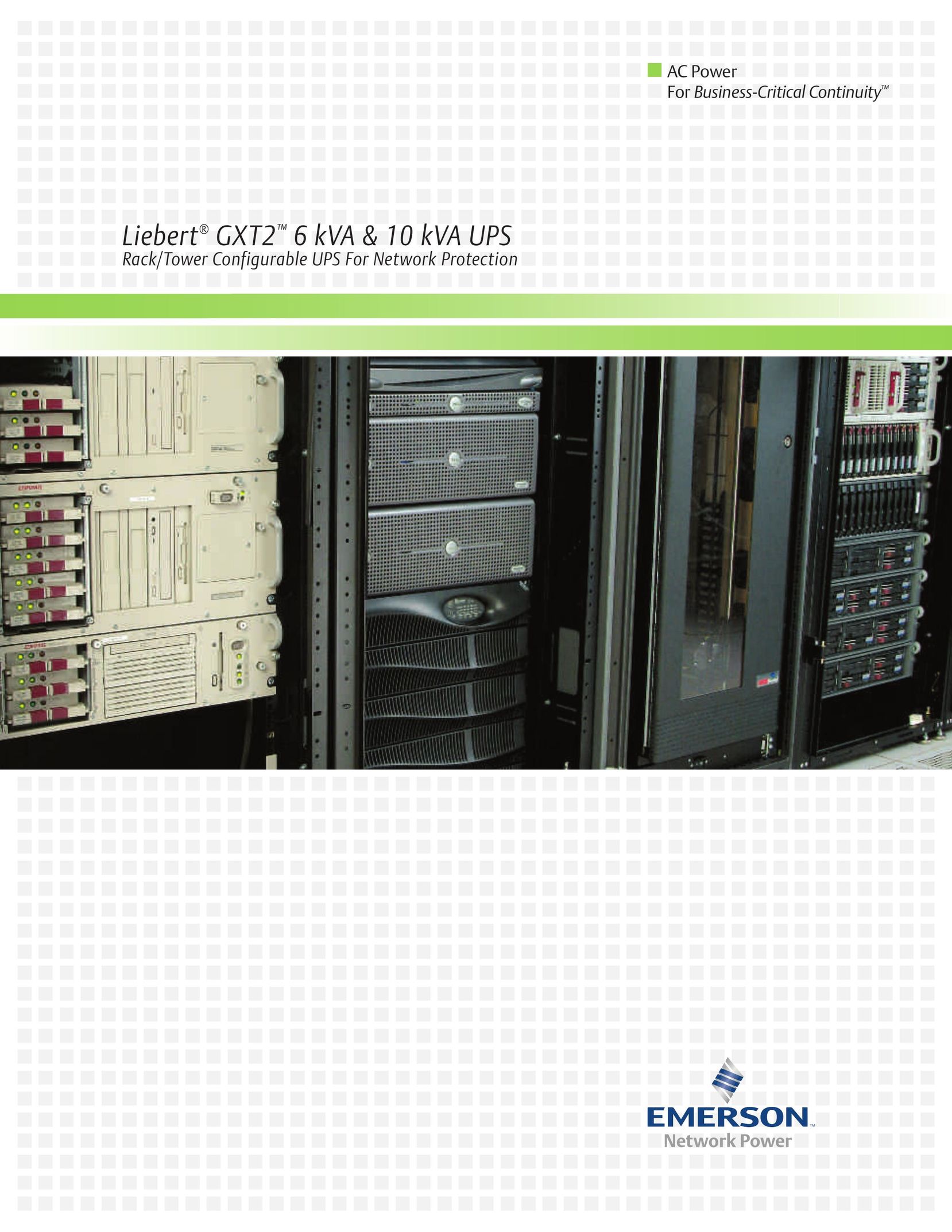 Emerson 10 kVA Power Supply User Manual