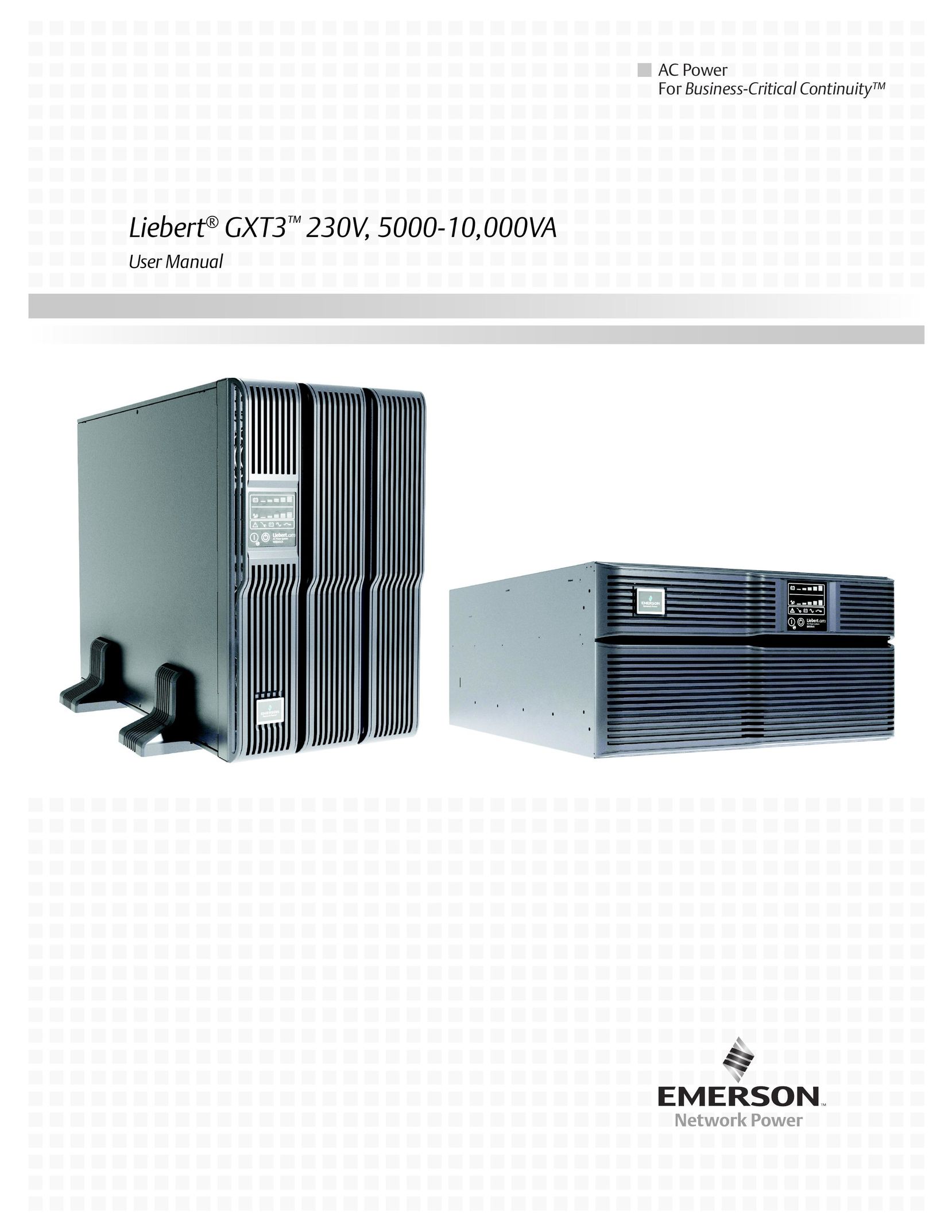Emerson 230V Power Supply User Manual