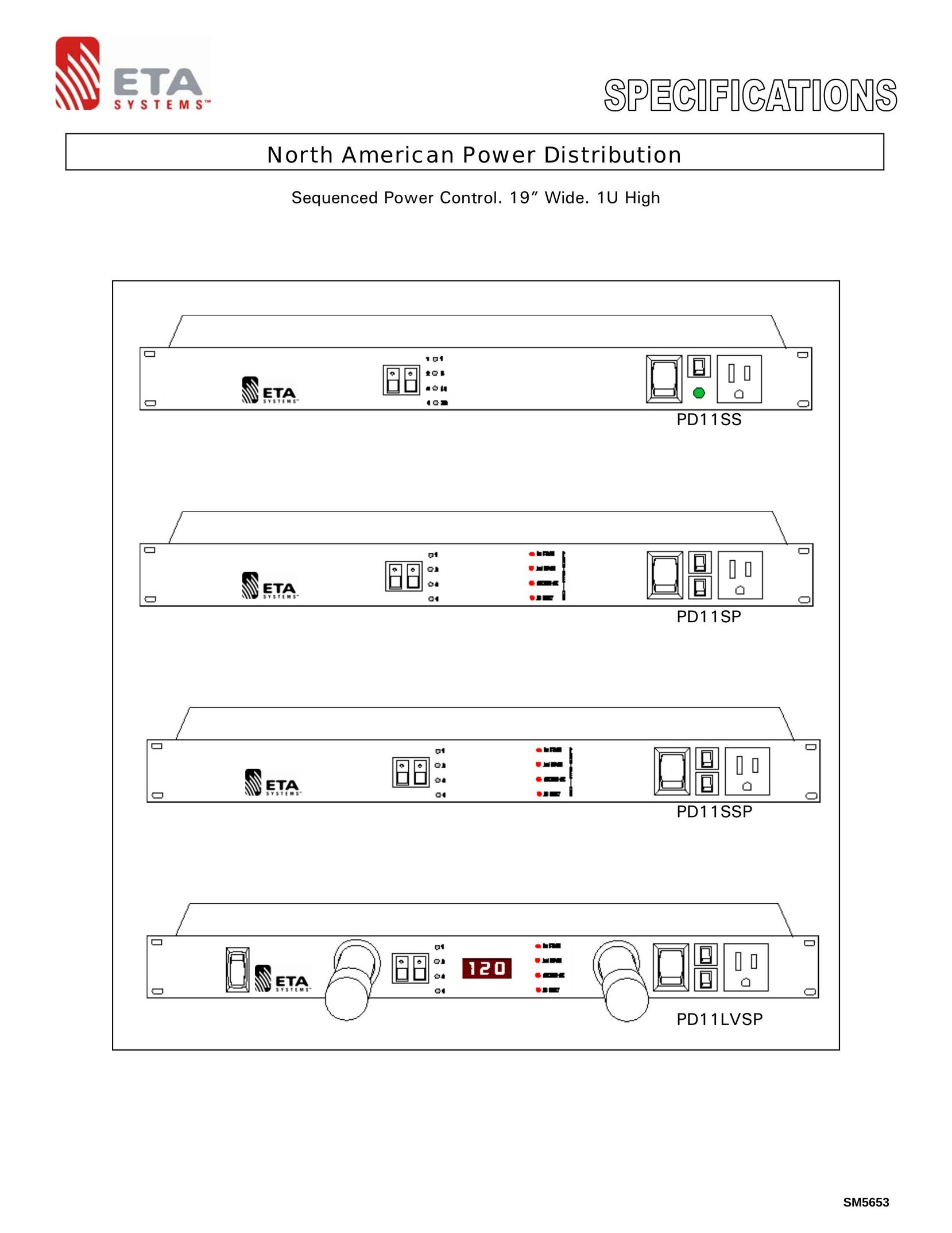 ETA Systems PD11LVSP Power Supply User Manual