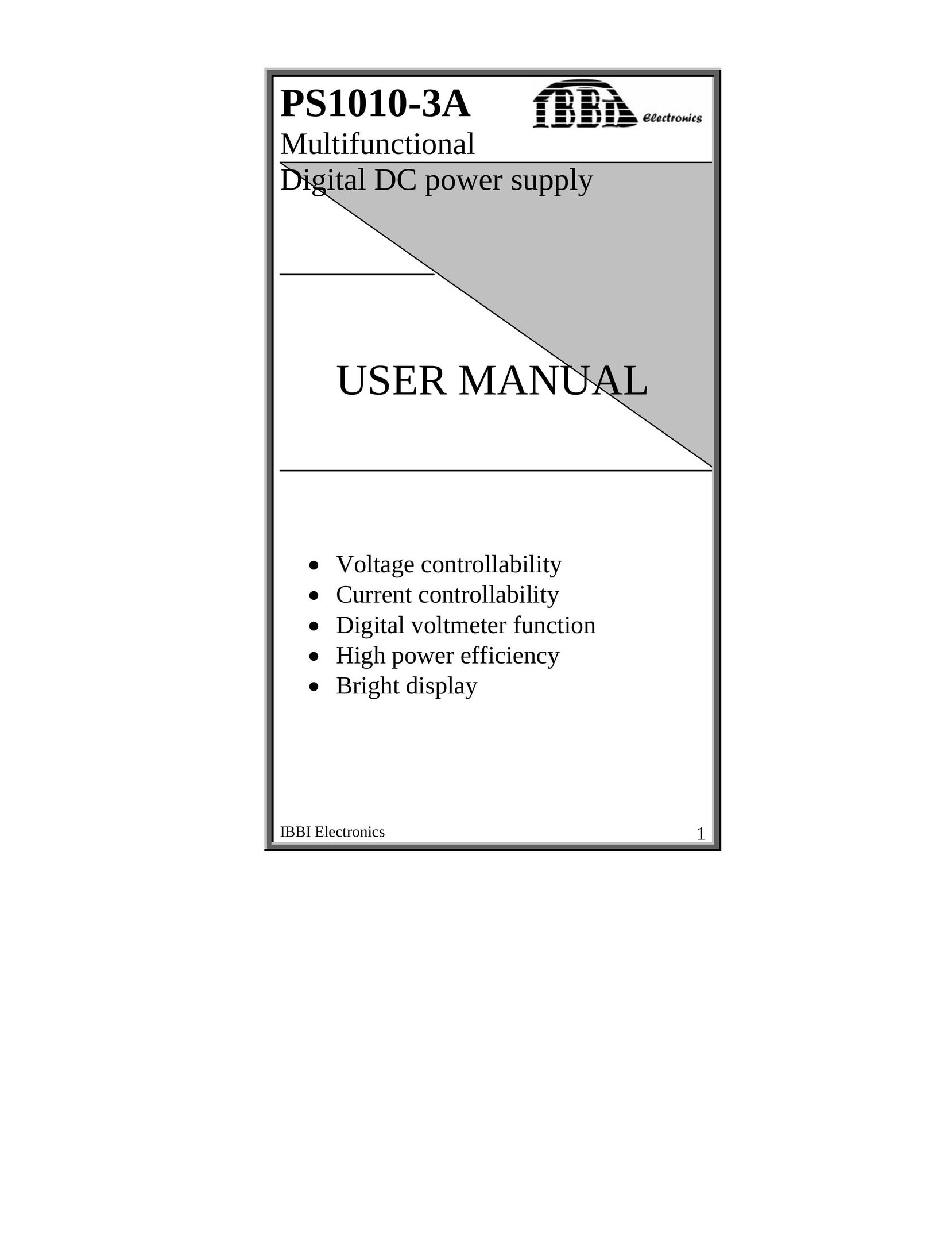 First Virtual Communications PS1010-3A Power Supply User Manual