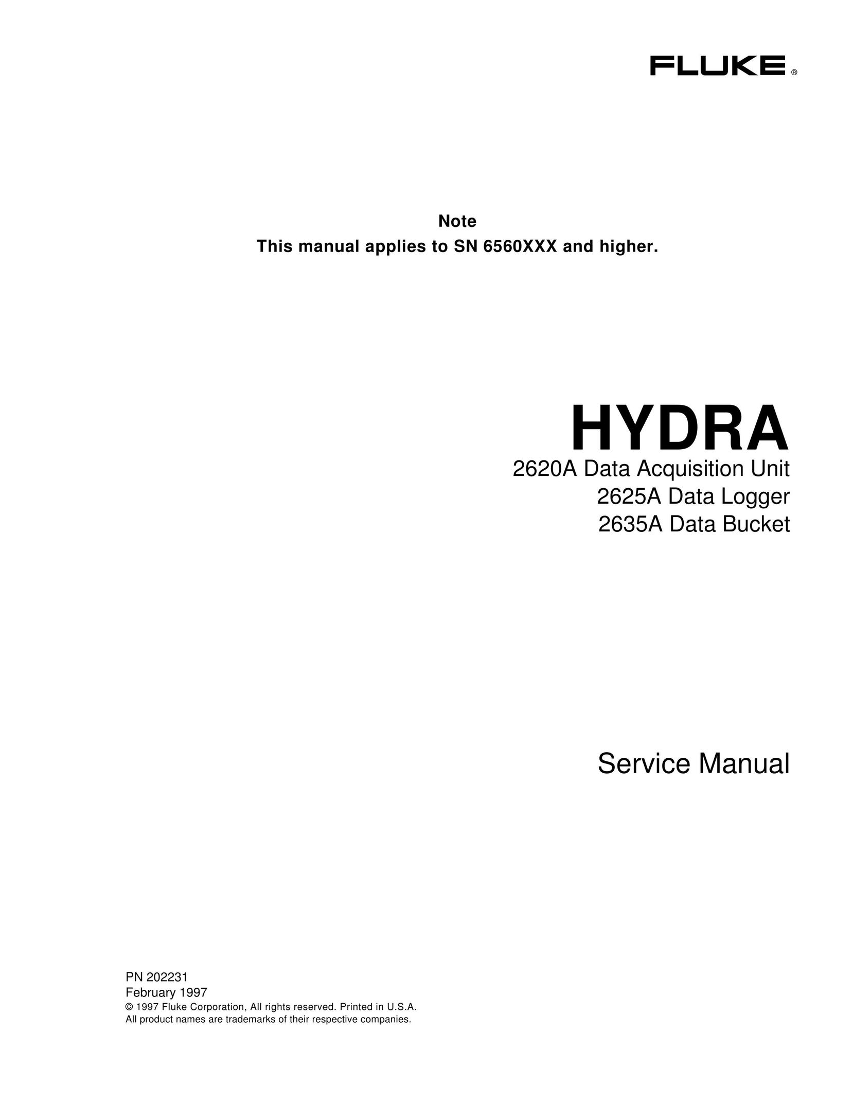 Fluke 2625A Power Supply User Manual