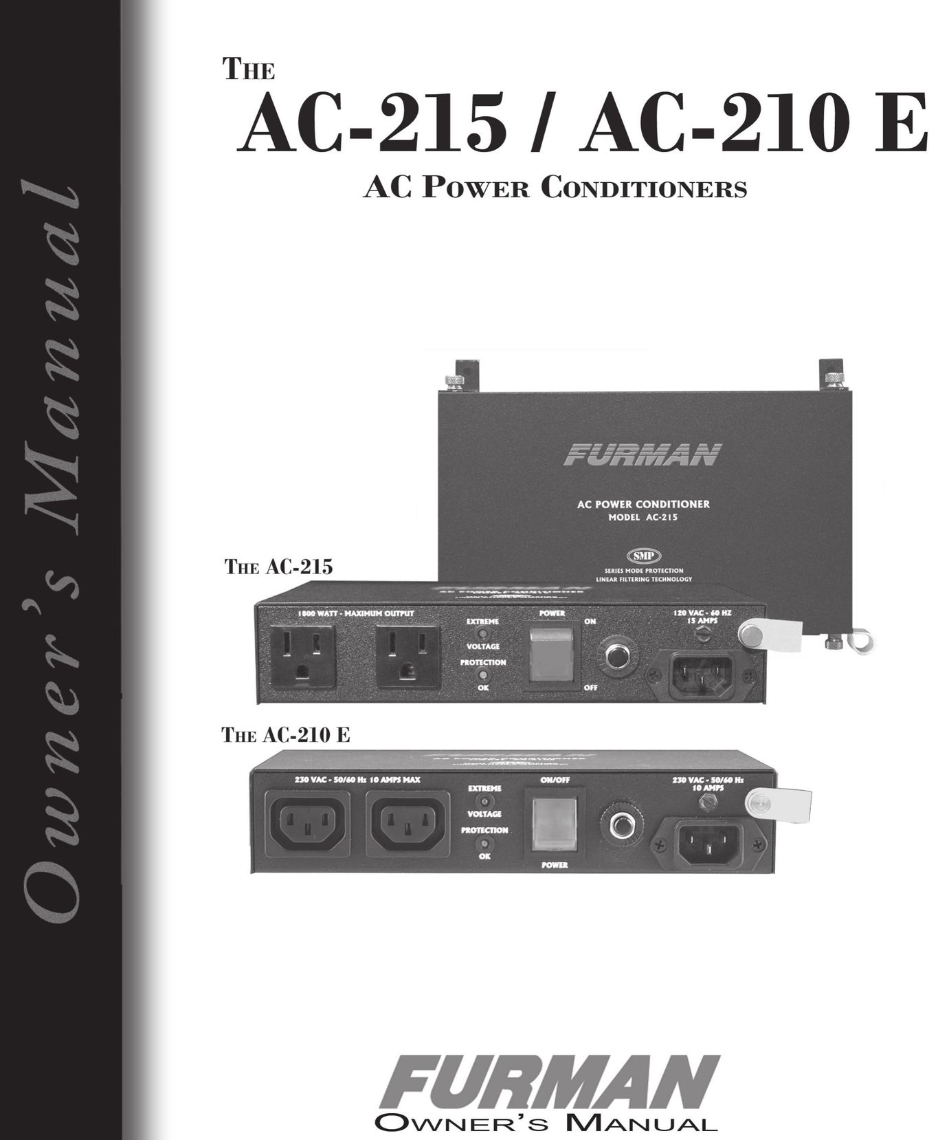Furman Sound AC-210 E Power Supply User Manual