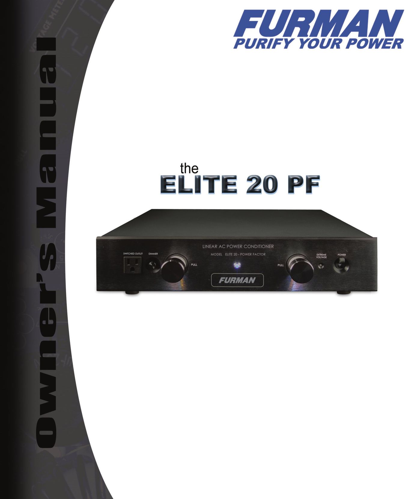 Furman Sound ElitE 20 PF Power Supply User Manual