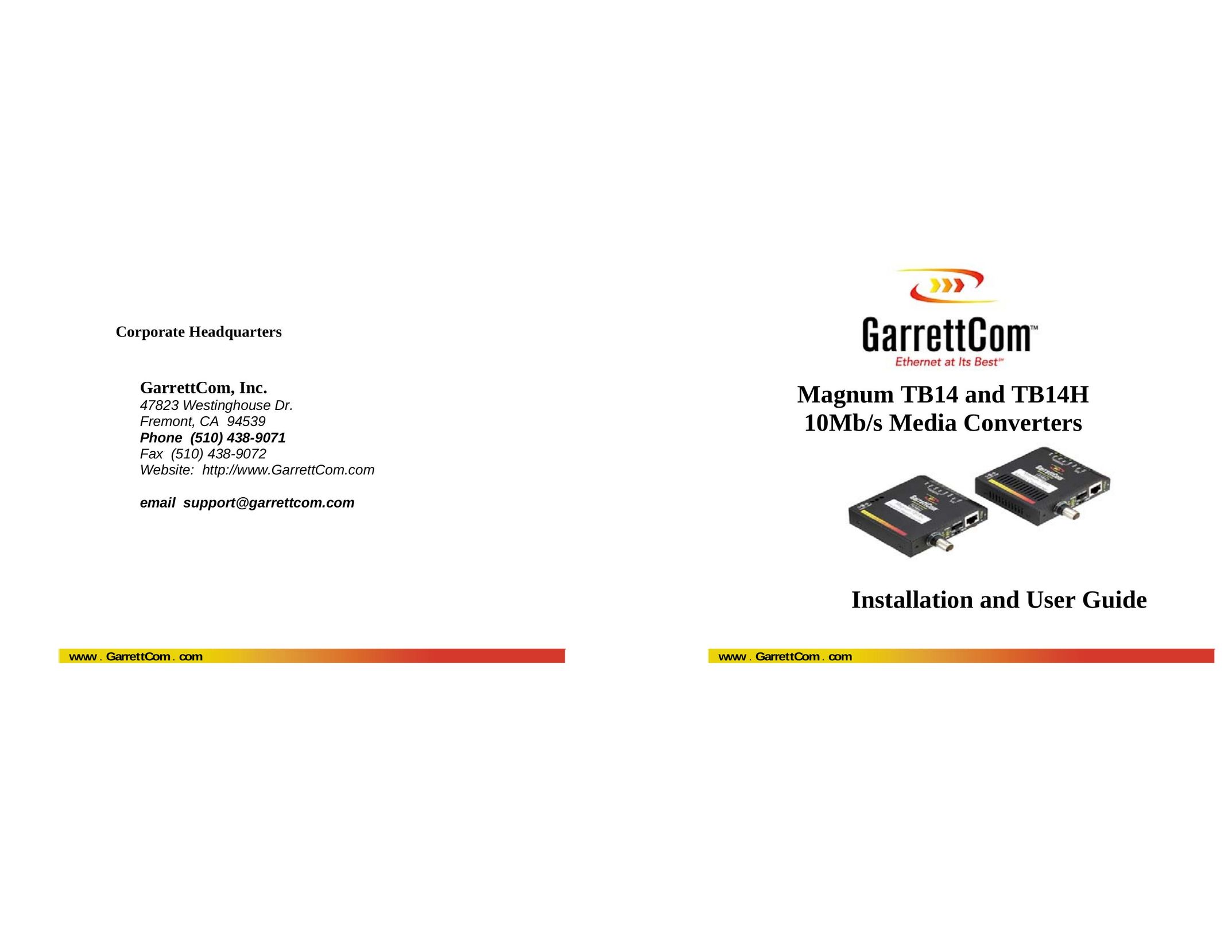 GarrettCom TB14 Power Supply User Manual