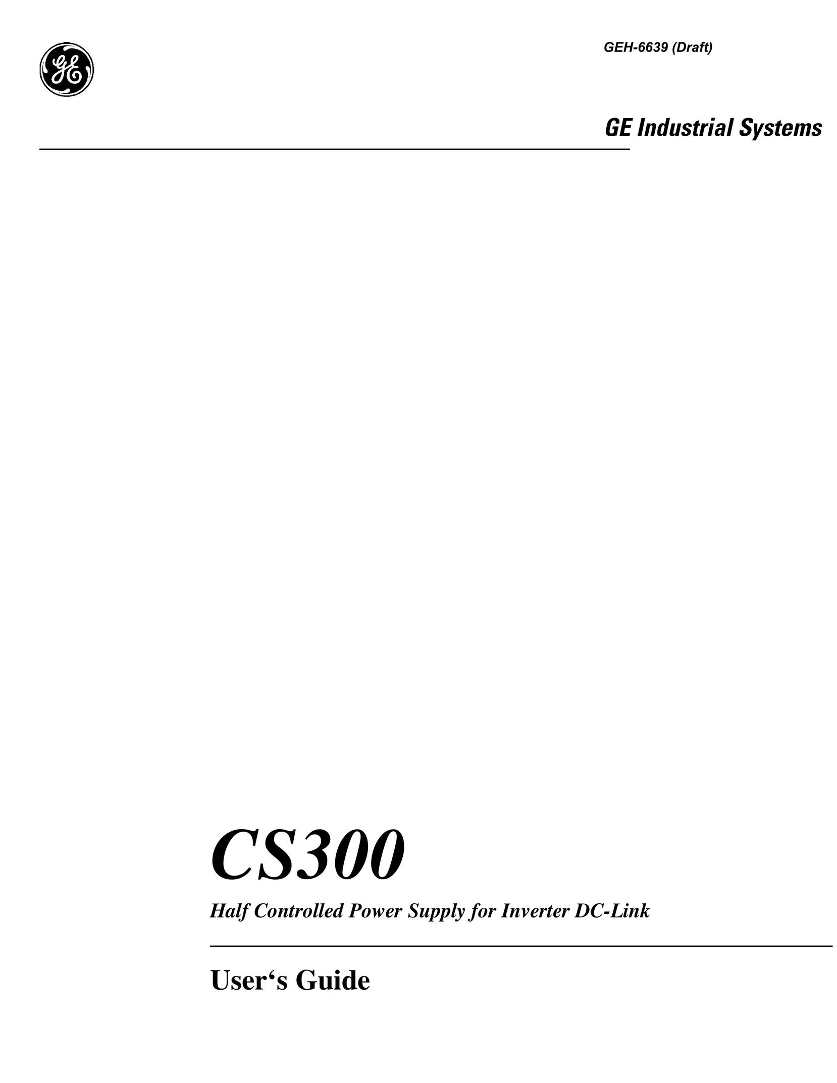 GE CS300 Power Supply User Manual