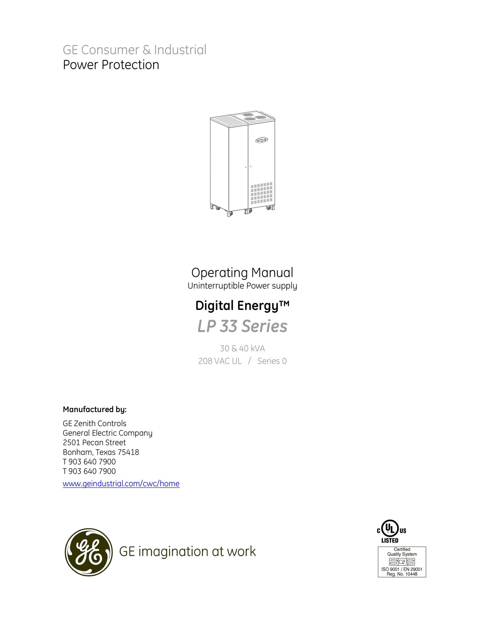 GE LP 33 Power Supply User Manual