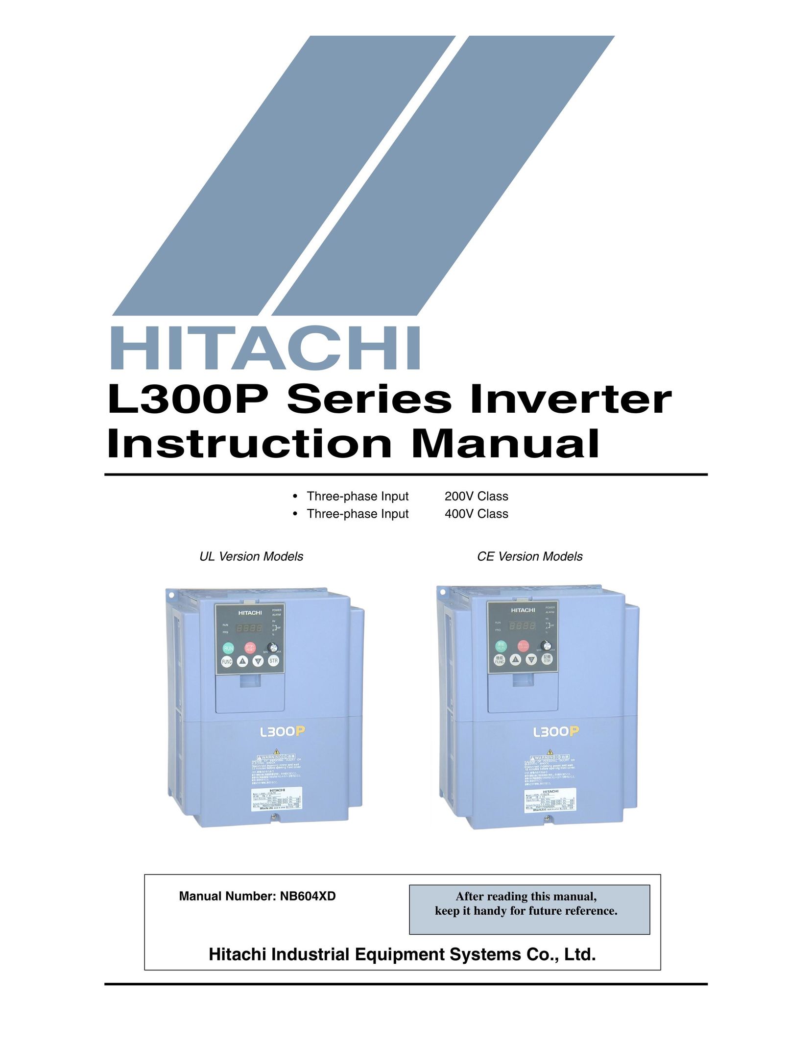 Hitachi L300P Power Supply User Manual