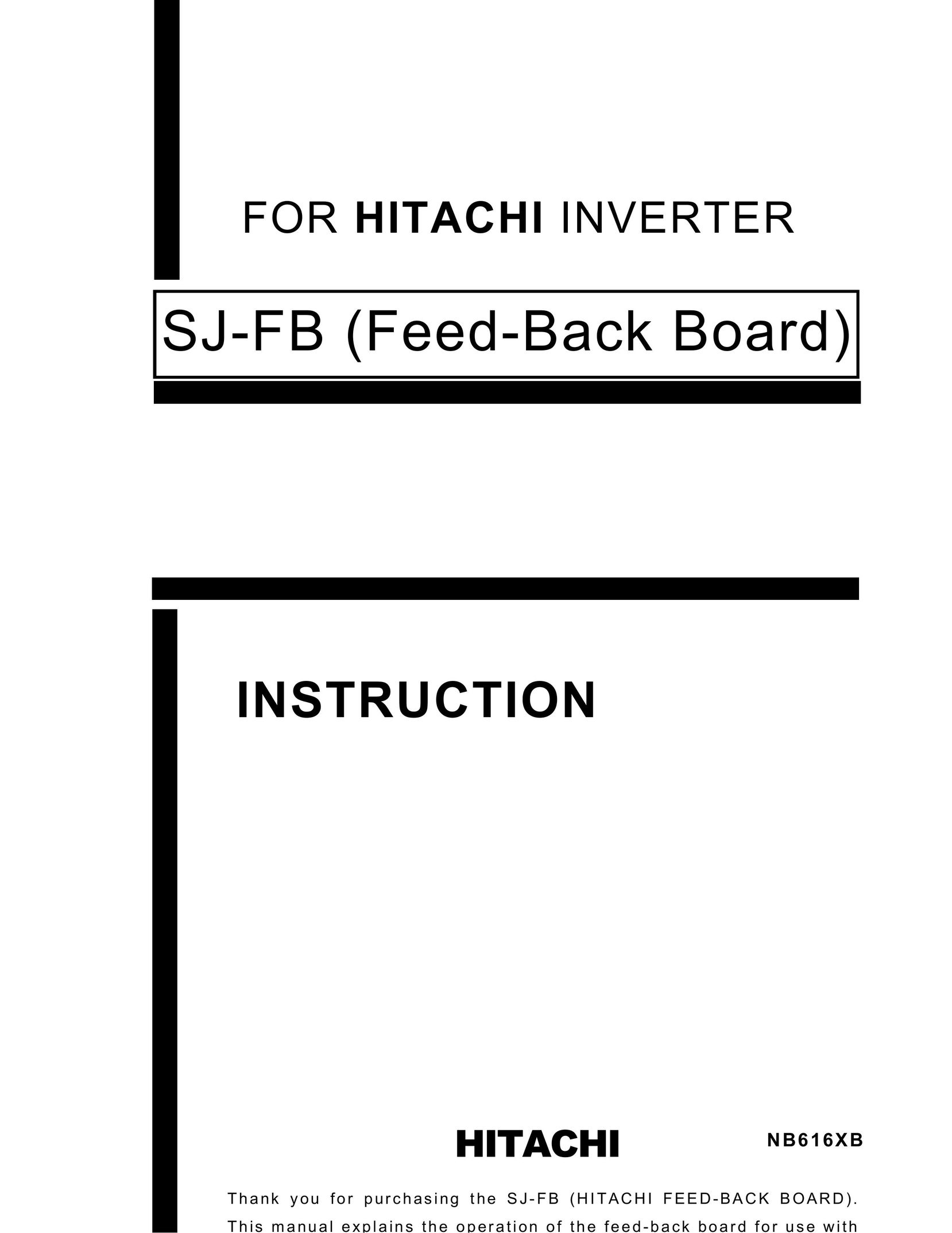 Hitachi SJ-FB Power Supply User Manual