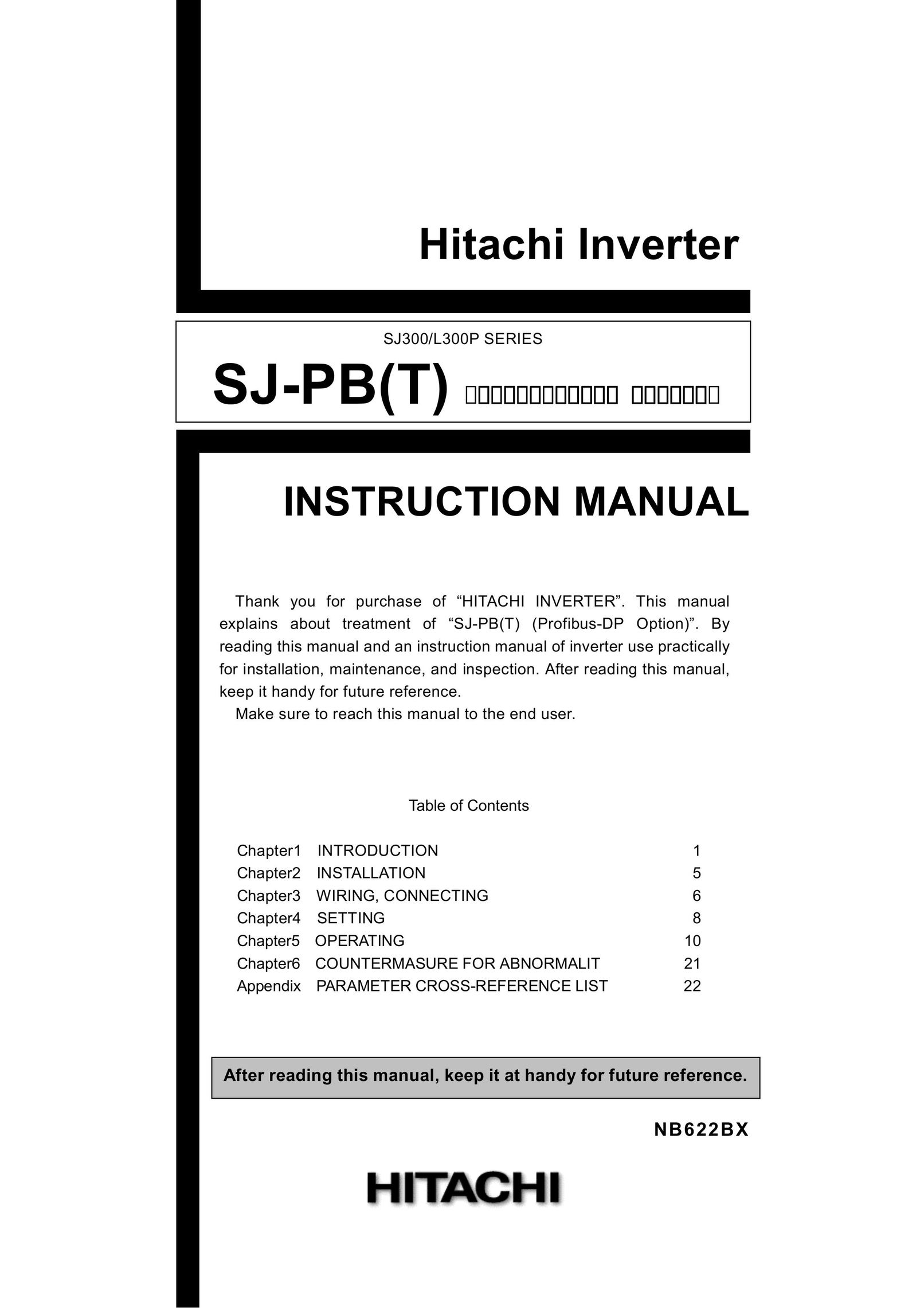 Hitachi SJ-PB(T) Power Supply User Manual