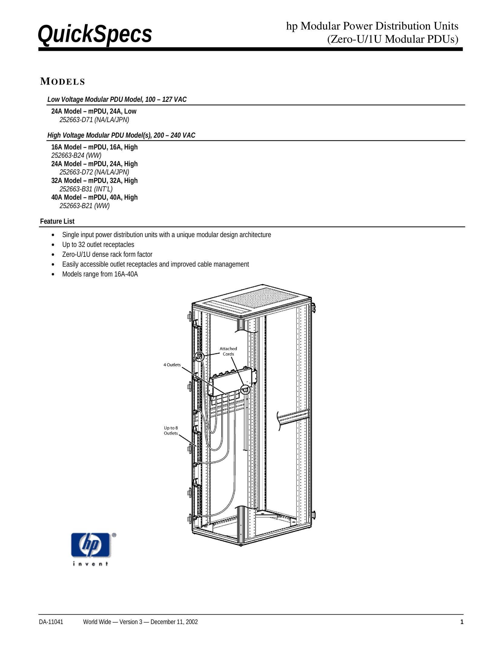 HP (Hewlett-Packard) 16A Power Supply User Manual
