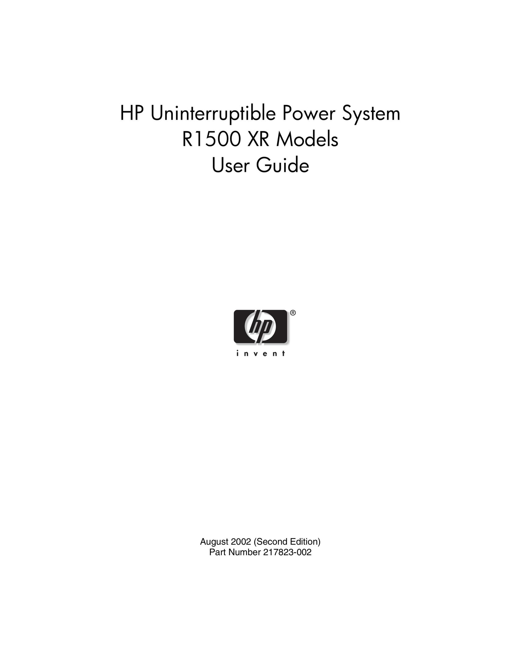 HP (Hewlett-Packard) 217823-002 Power Supply User Manual