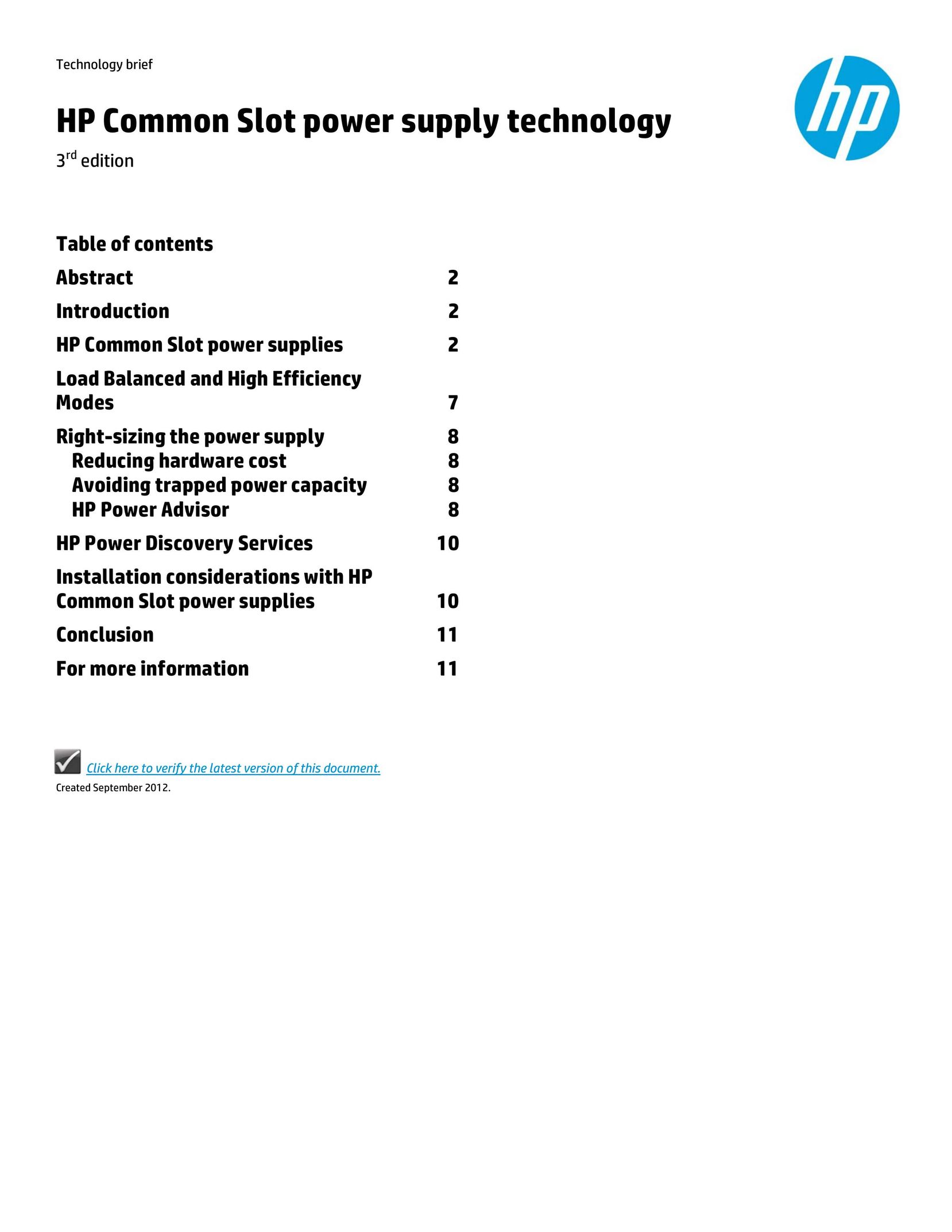 HP (Hewlett-Packard) 3rd edition Power Supply User Manual