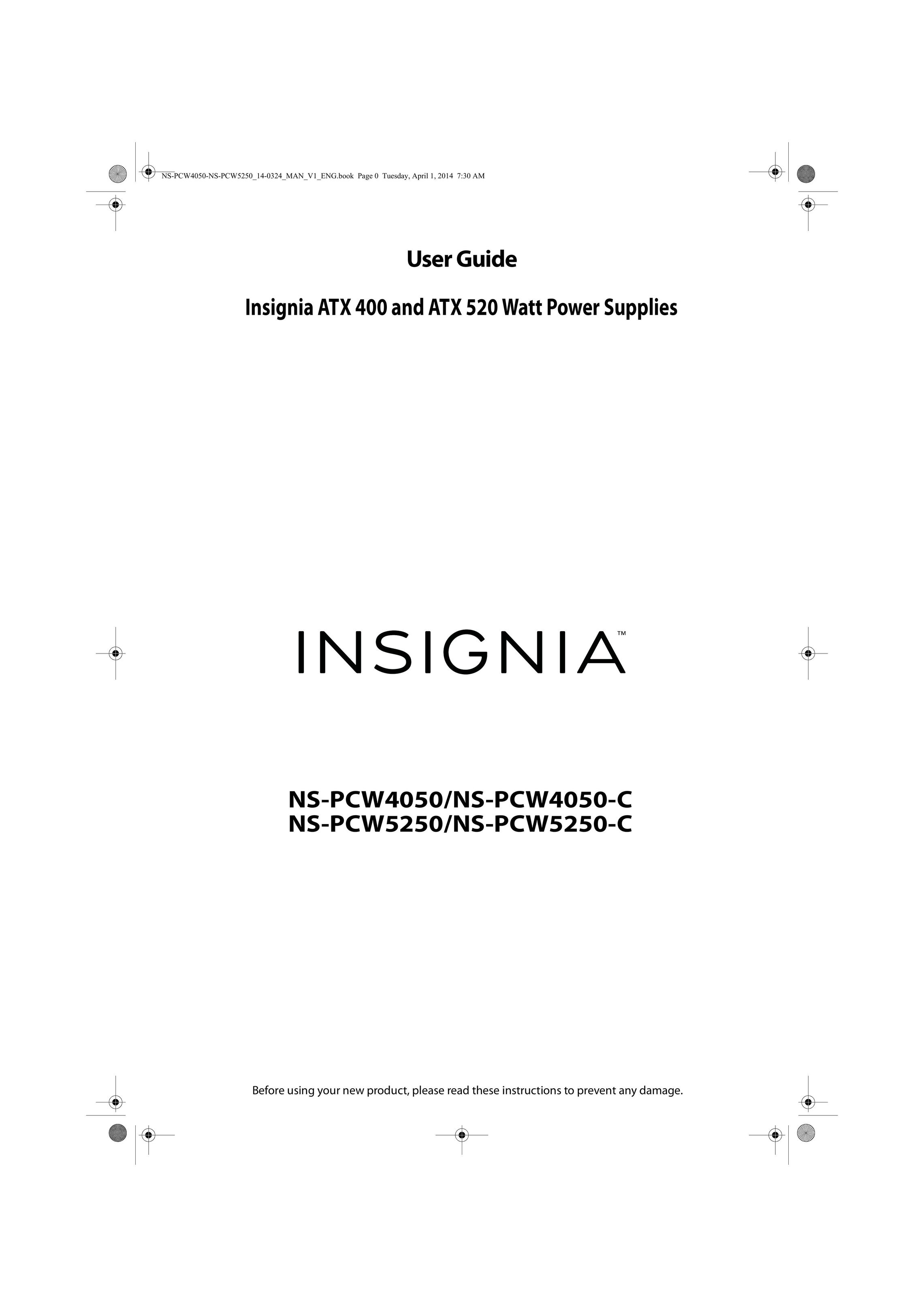 Insignia NS-PCW5250 Power Supply User Manual