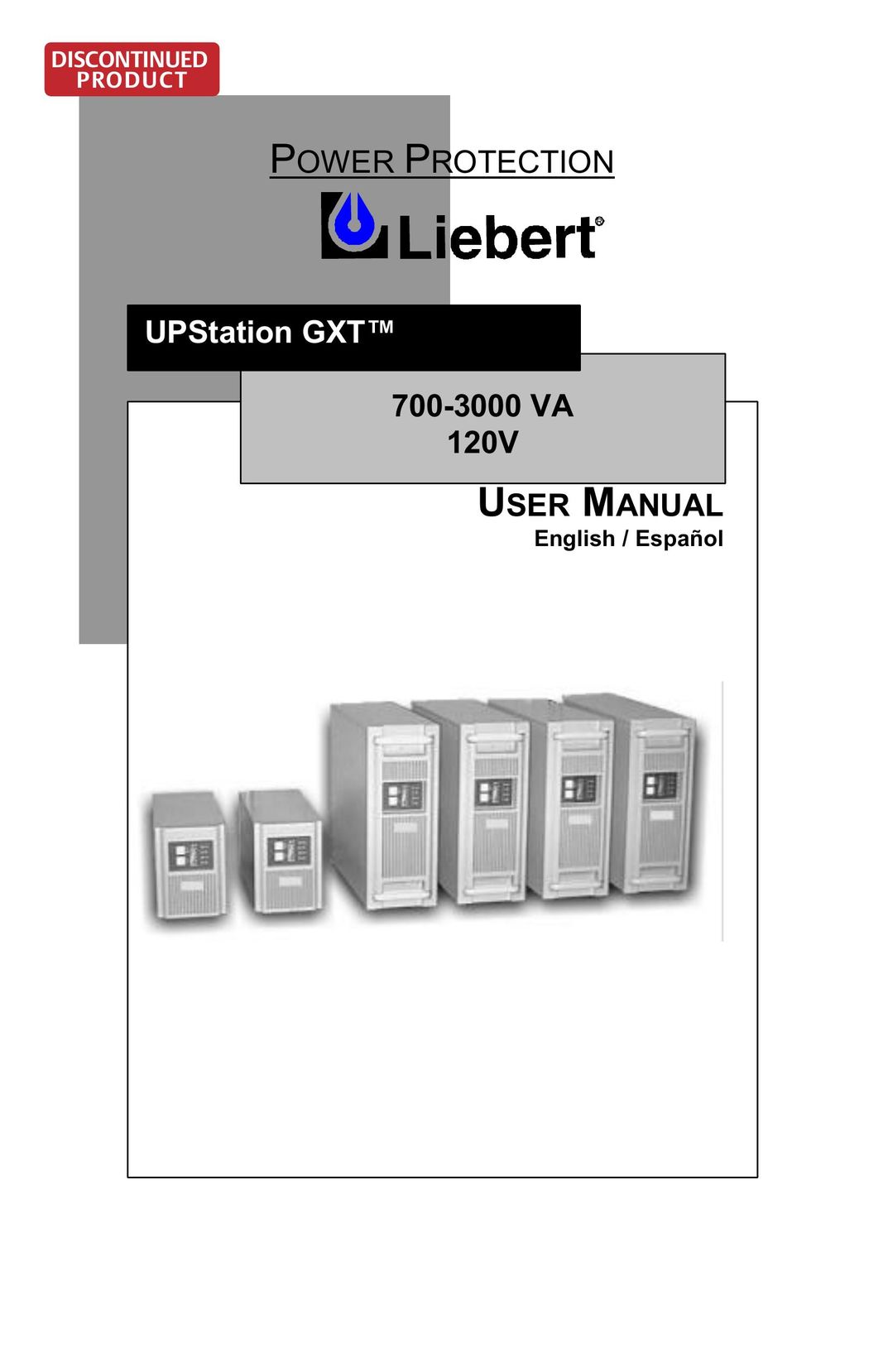 Liebert 700-3000 VA Power Supply User Manual