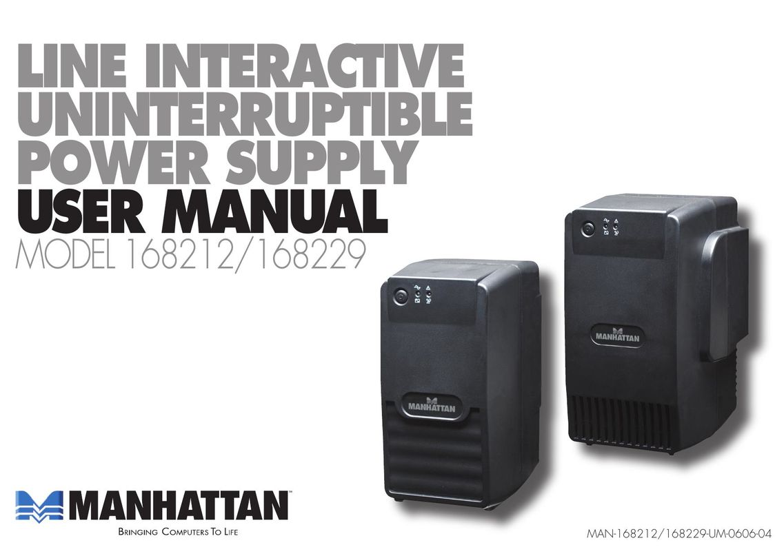 Manhattan Computer Products 168212 Power Supply User Manual