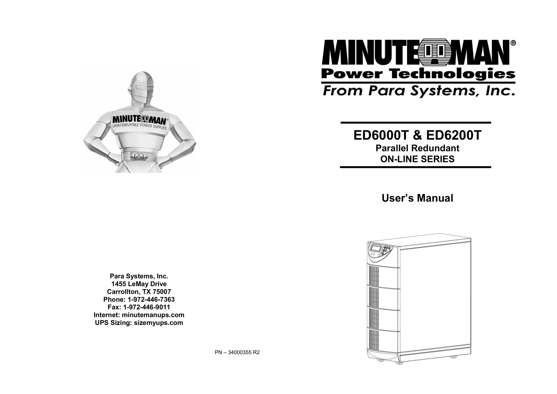 Minuteman UPS ED6000T Power Supply User Manual