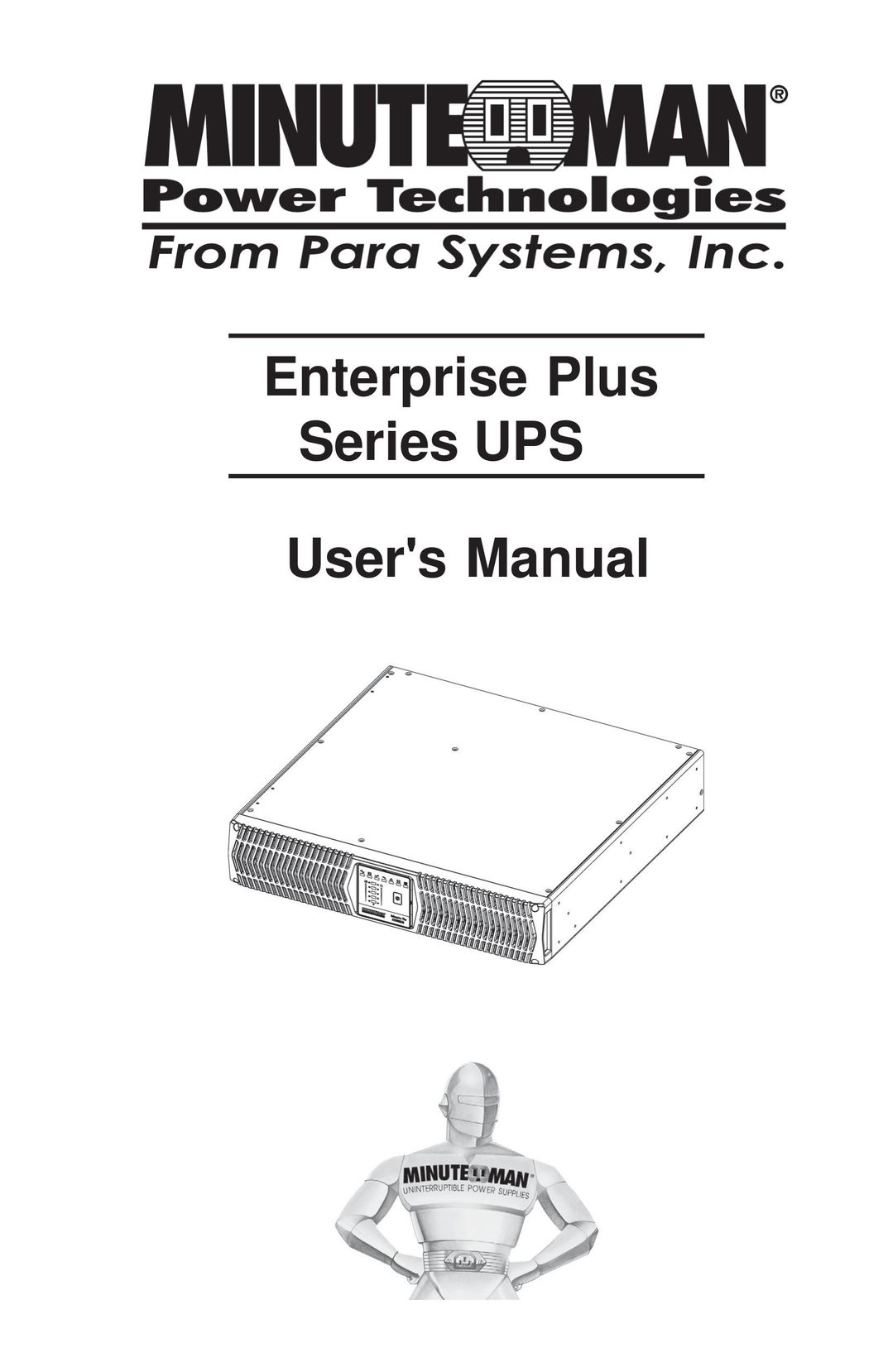 Minuteman UPS Enterprise Plus Series Power Supply User Manual