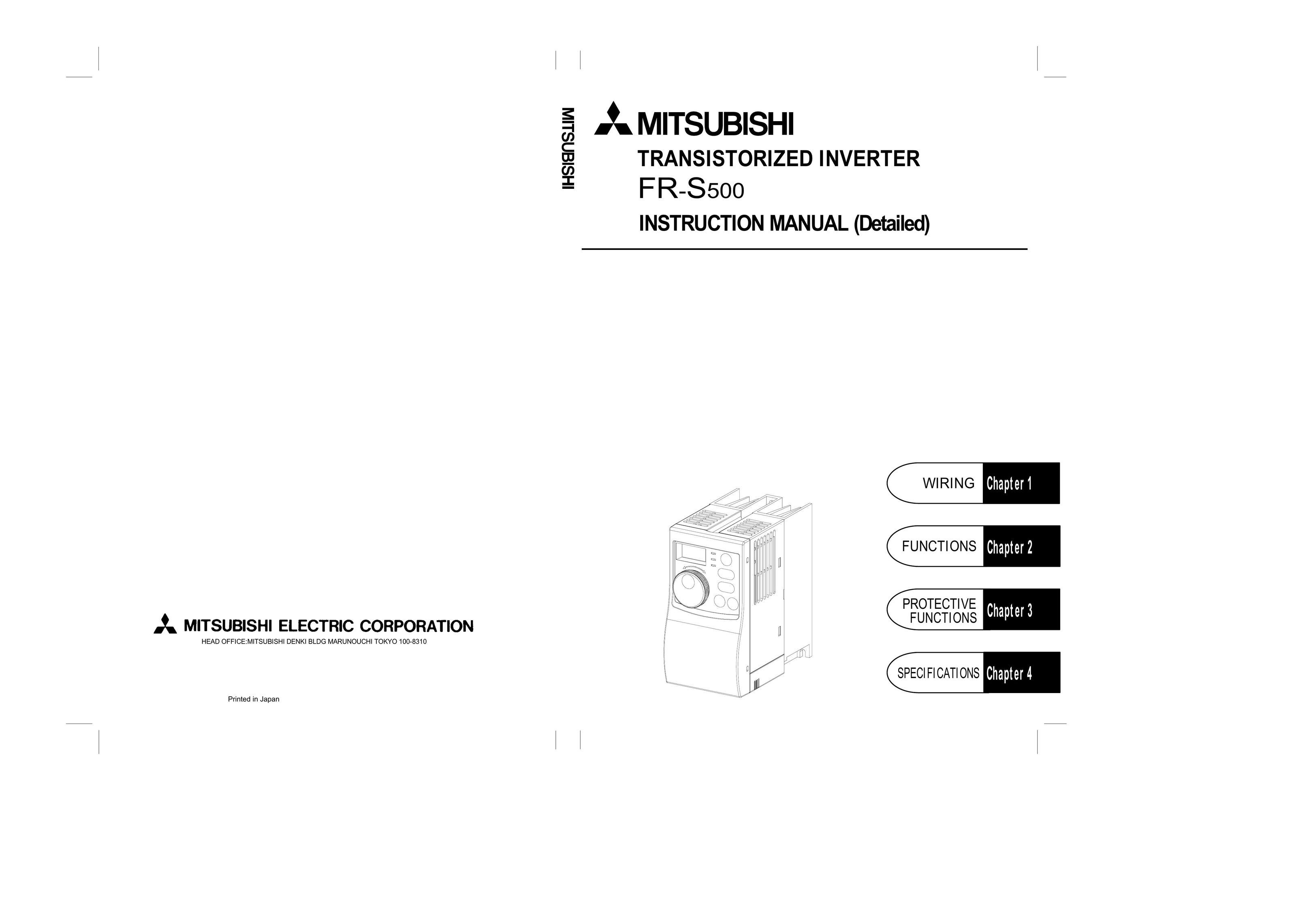 Mitsubishi FR - S500 Power Supply User Manual