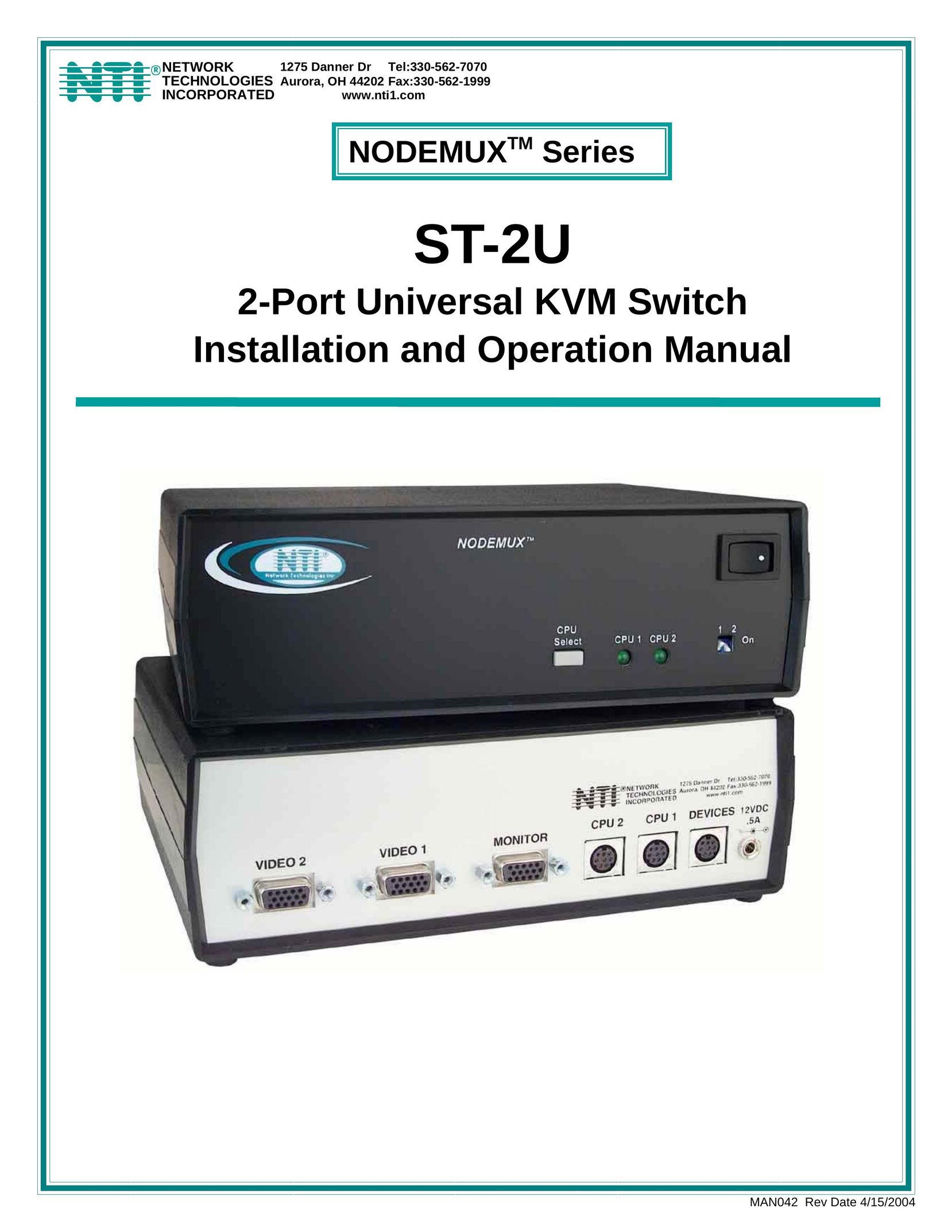 Network Technologies ST-2U Power Supply User Manual