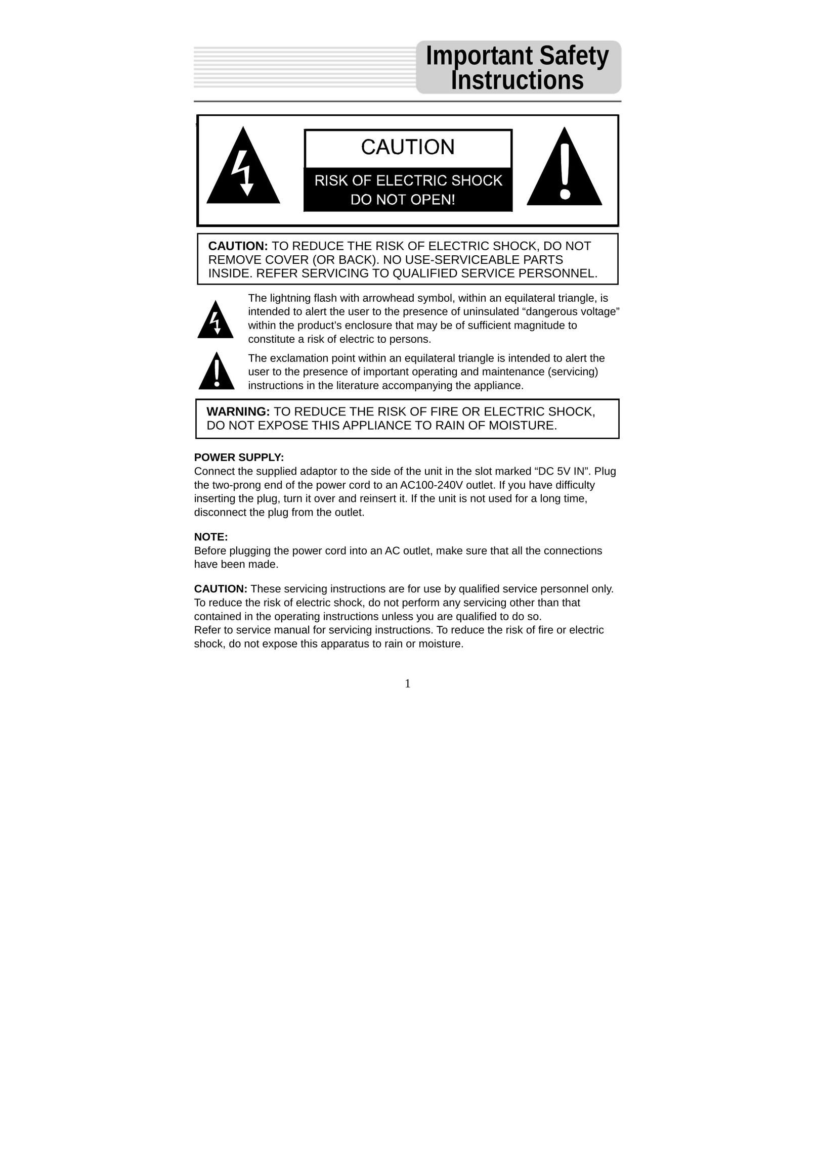 Nextar X3-09 Power Supply User Manual