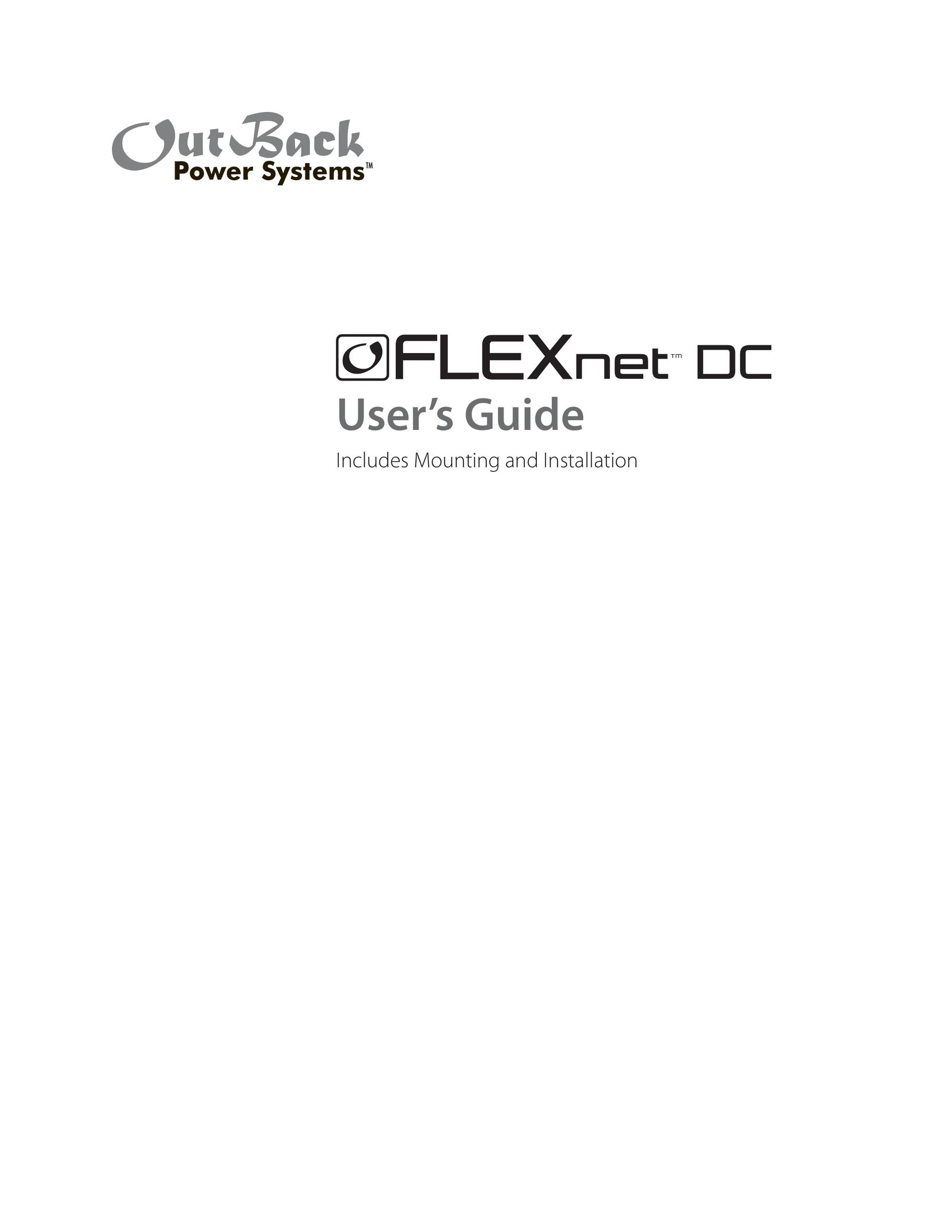 Outback Power Systems DC Power Supply User Manual