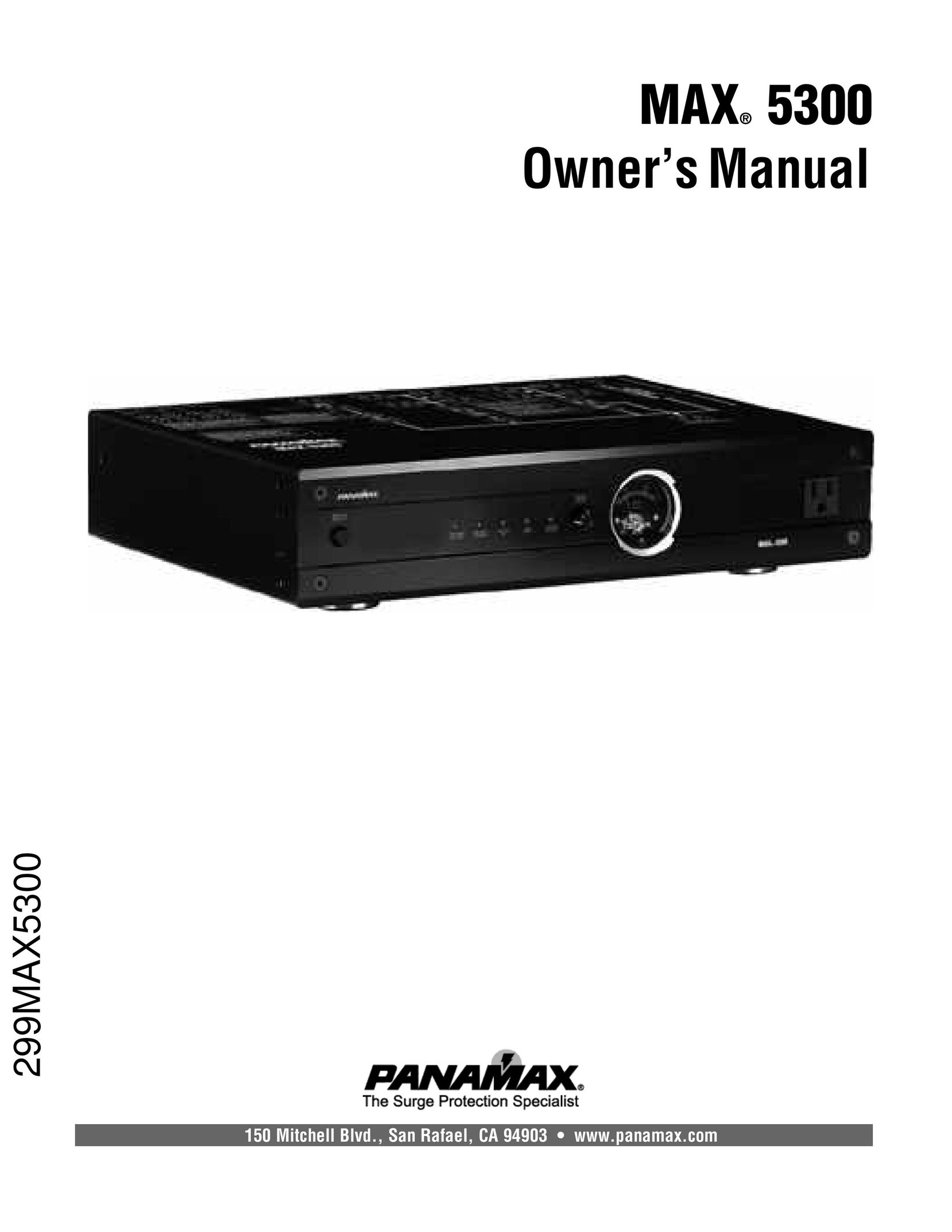Panamax MAX 5300 Power Supply User Manual